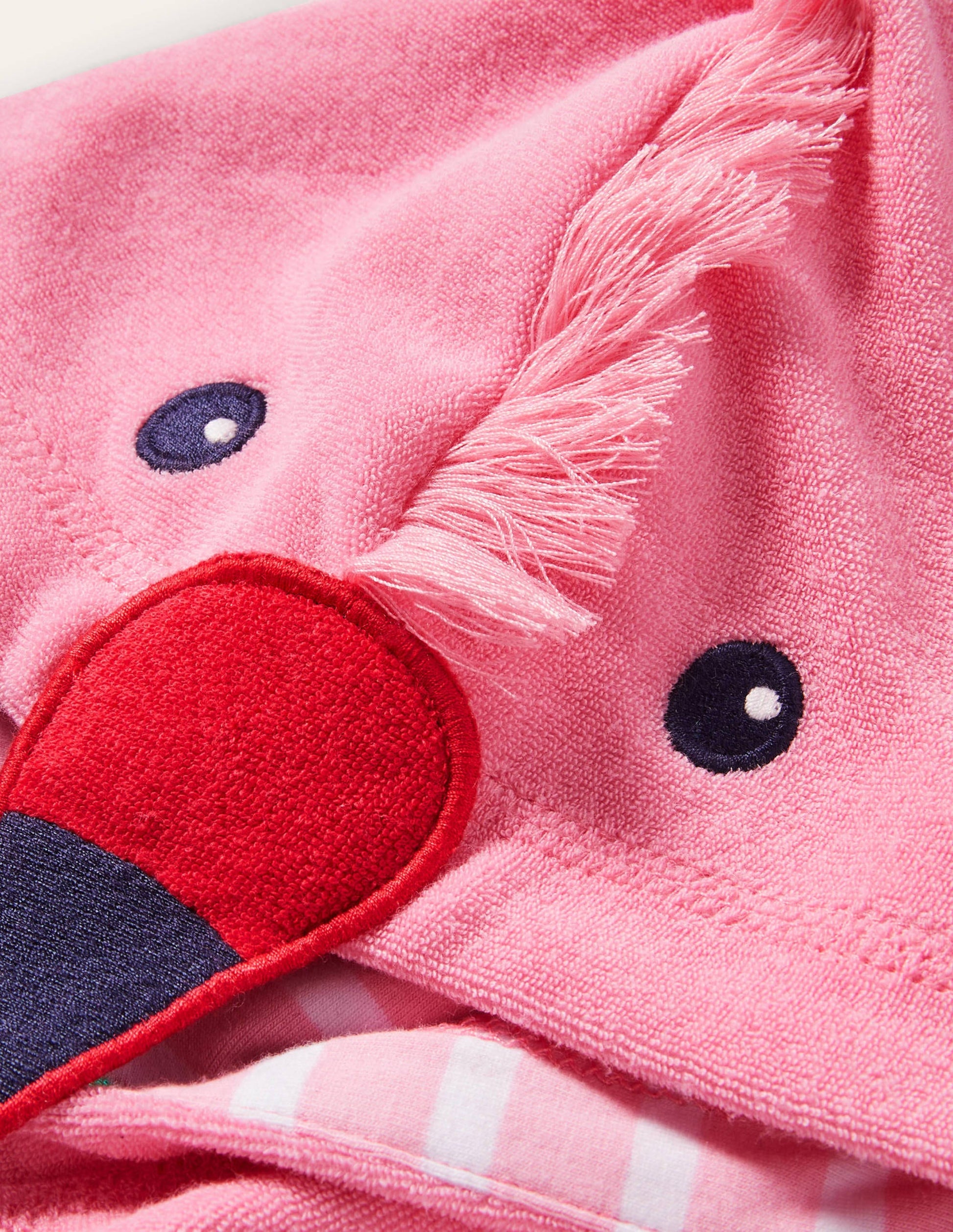 Novelty Towelling Romper-Pink Lemonade Flamingo-3
