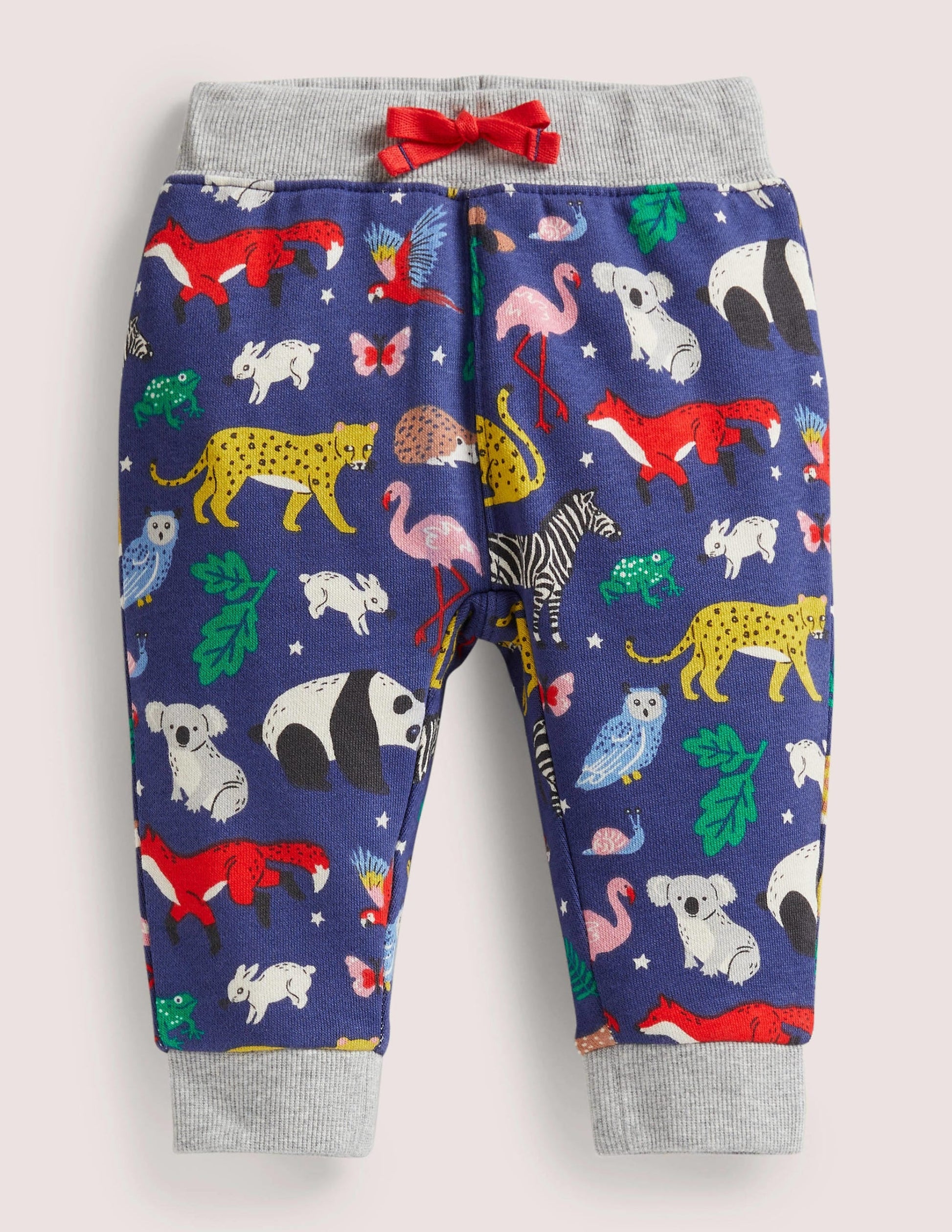 Jersey Printed Bottoms-College Navy Global Animals-1