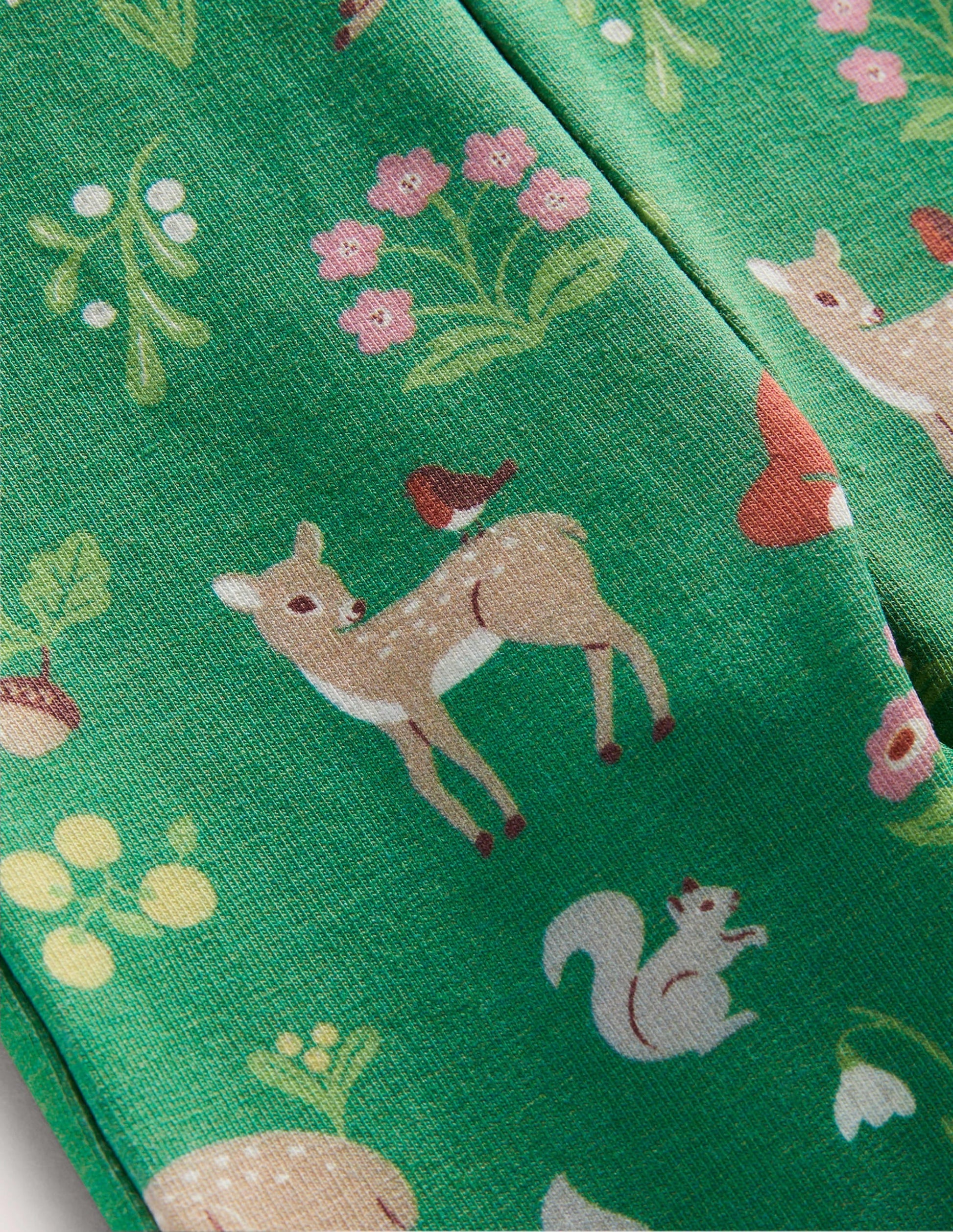 Woven Top & Leggings Set-Shady Glade Festive Woodland-3