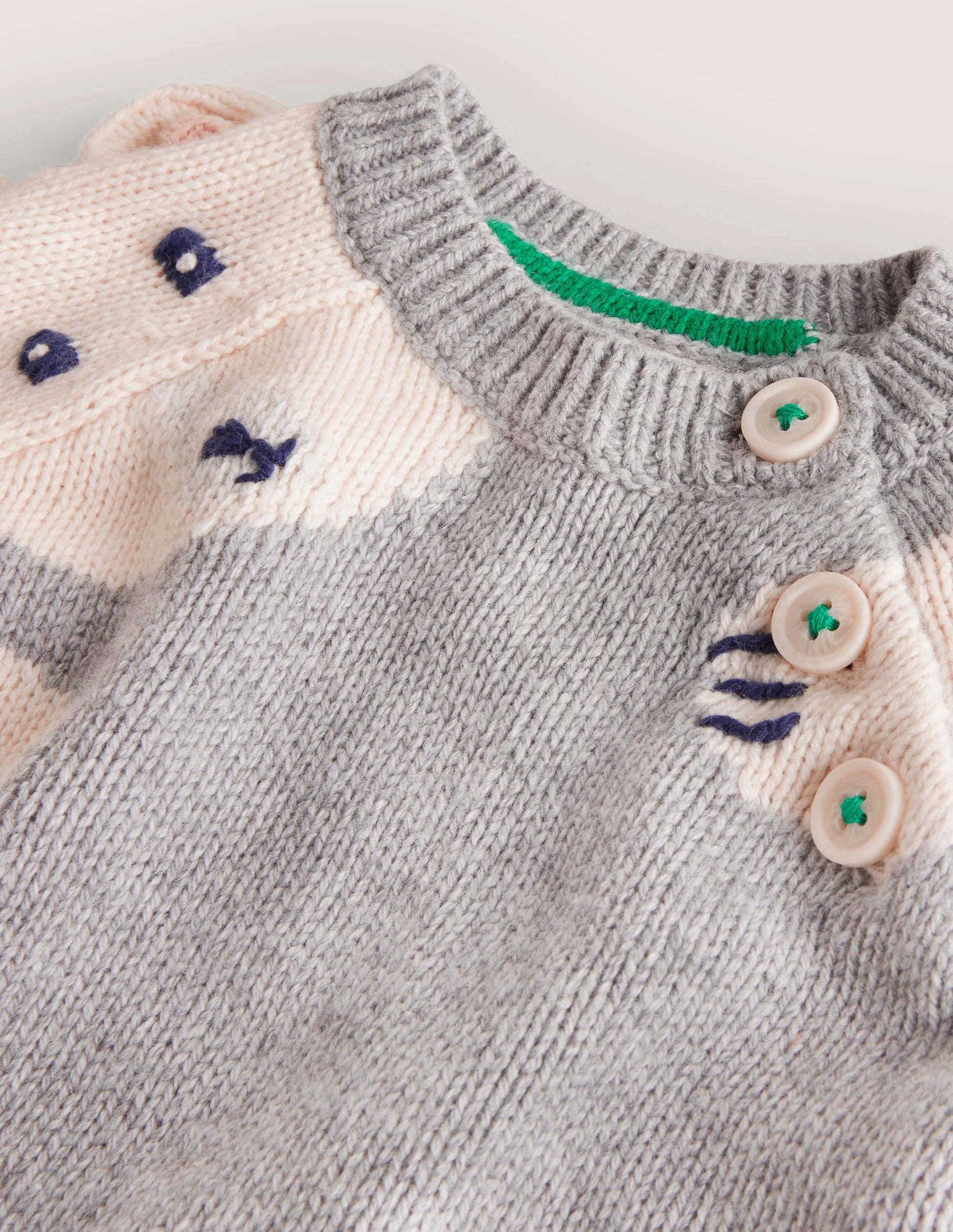 Cosy Fun Jumper-Grey Marl Polar Bear-3