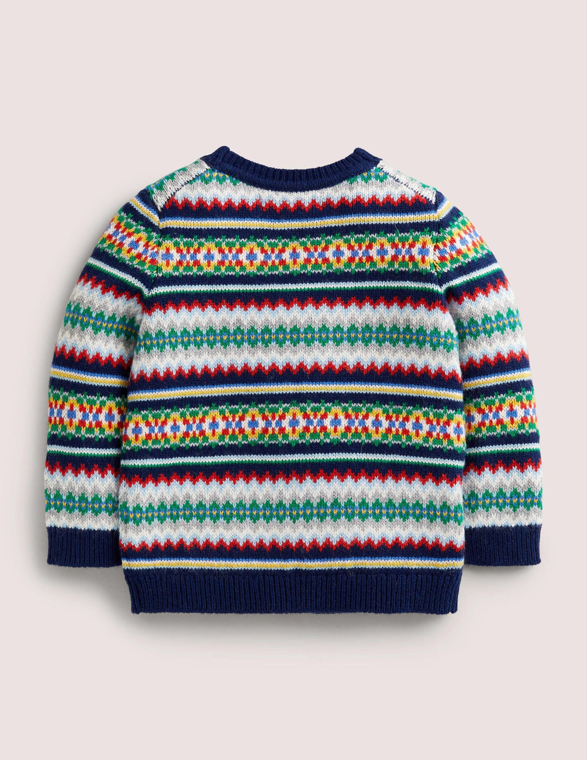 All-over Fair Isle Cardigan-Starboard Blue Multi Fair Isle-2