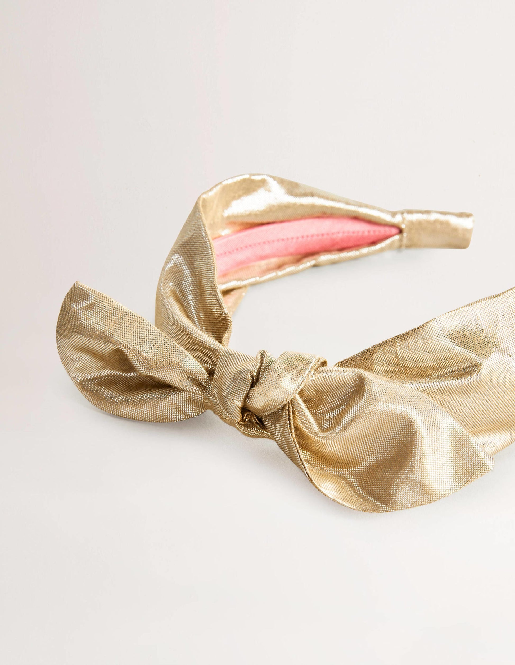 Knot Bow Headband-Gold-3