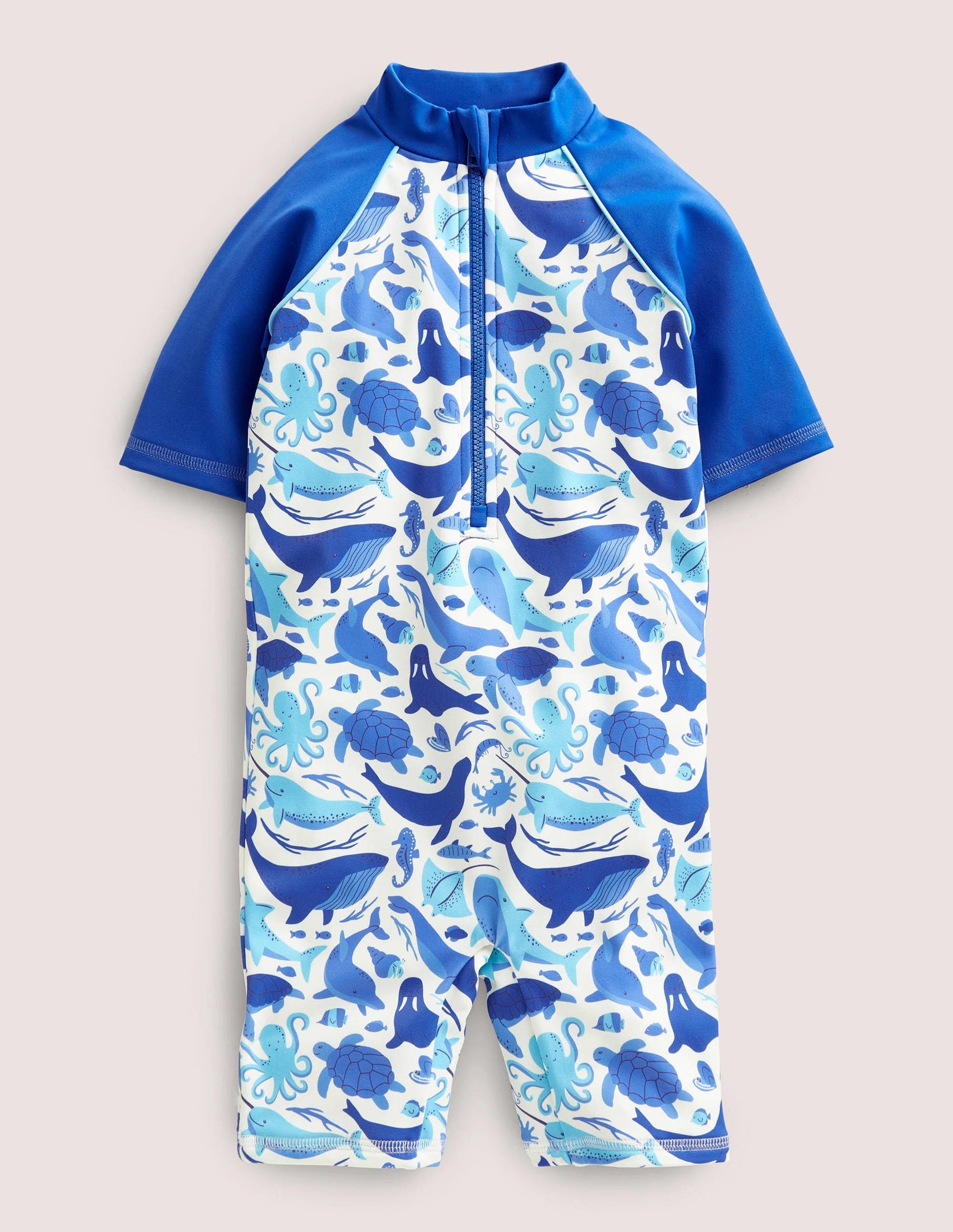 Printed Sun-safe Surf Suit-Ivory Under the Sea-1