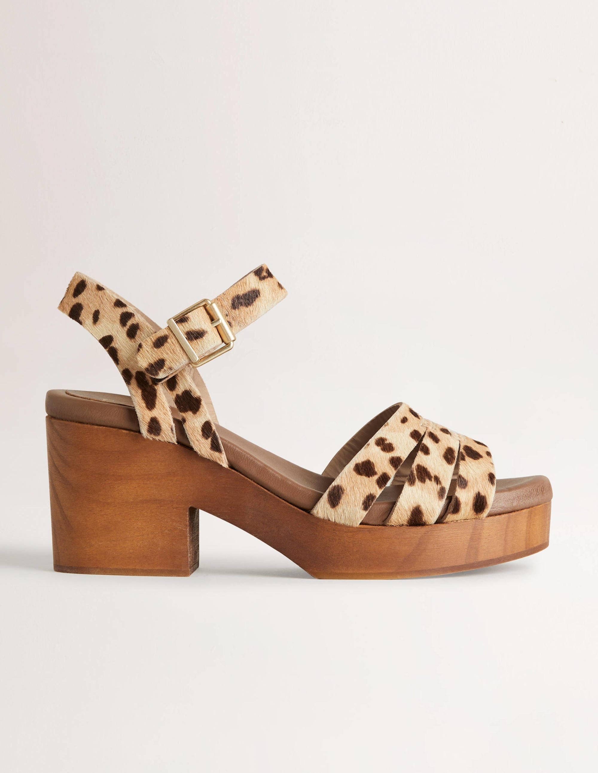 Heeled Sandal Clog-Leopard - Image 1