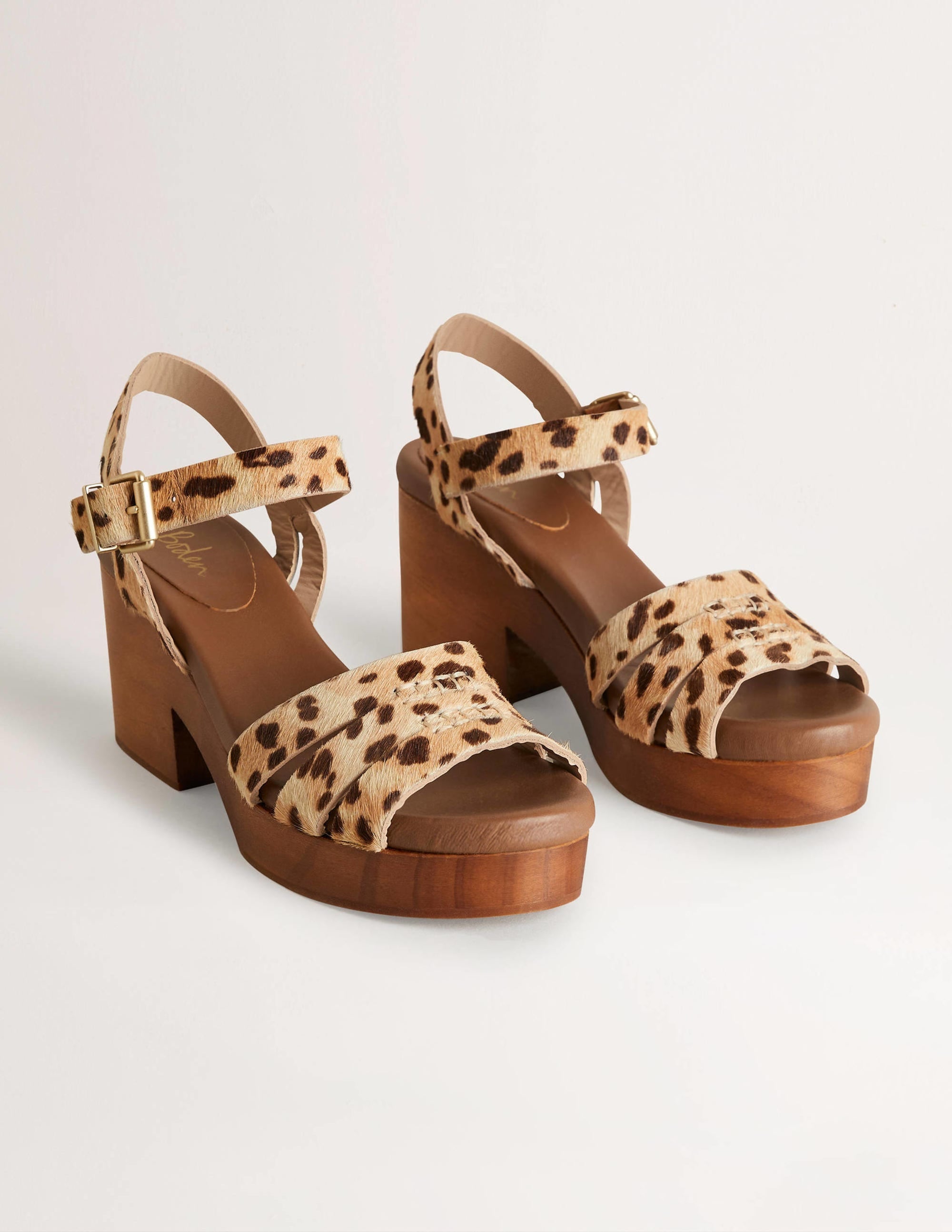 Heeled Sandal Clog-Leopard - Image 2
