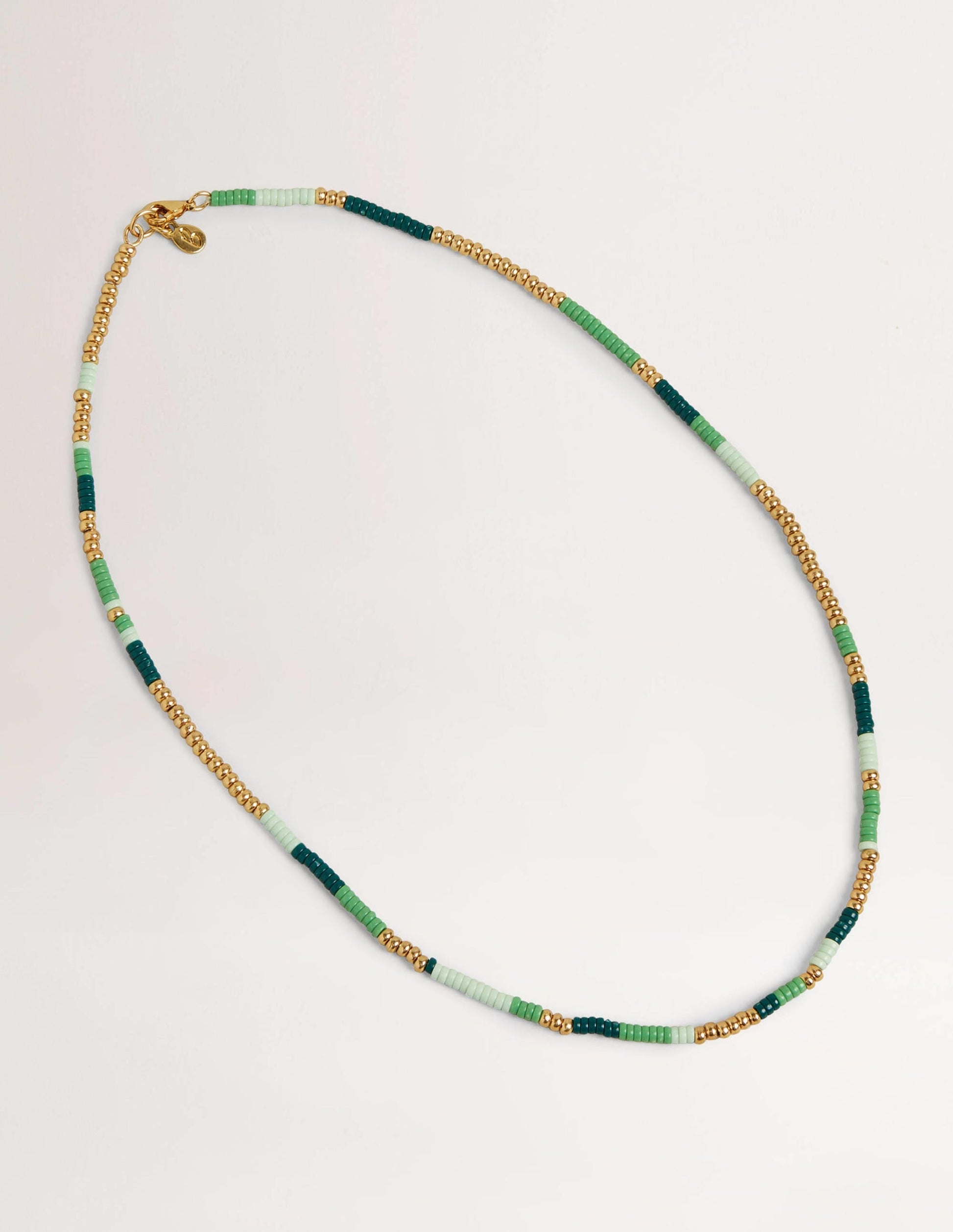 Beaded Necklace-Green-1