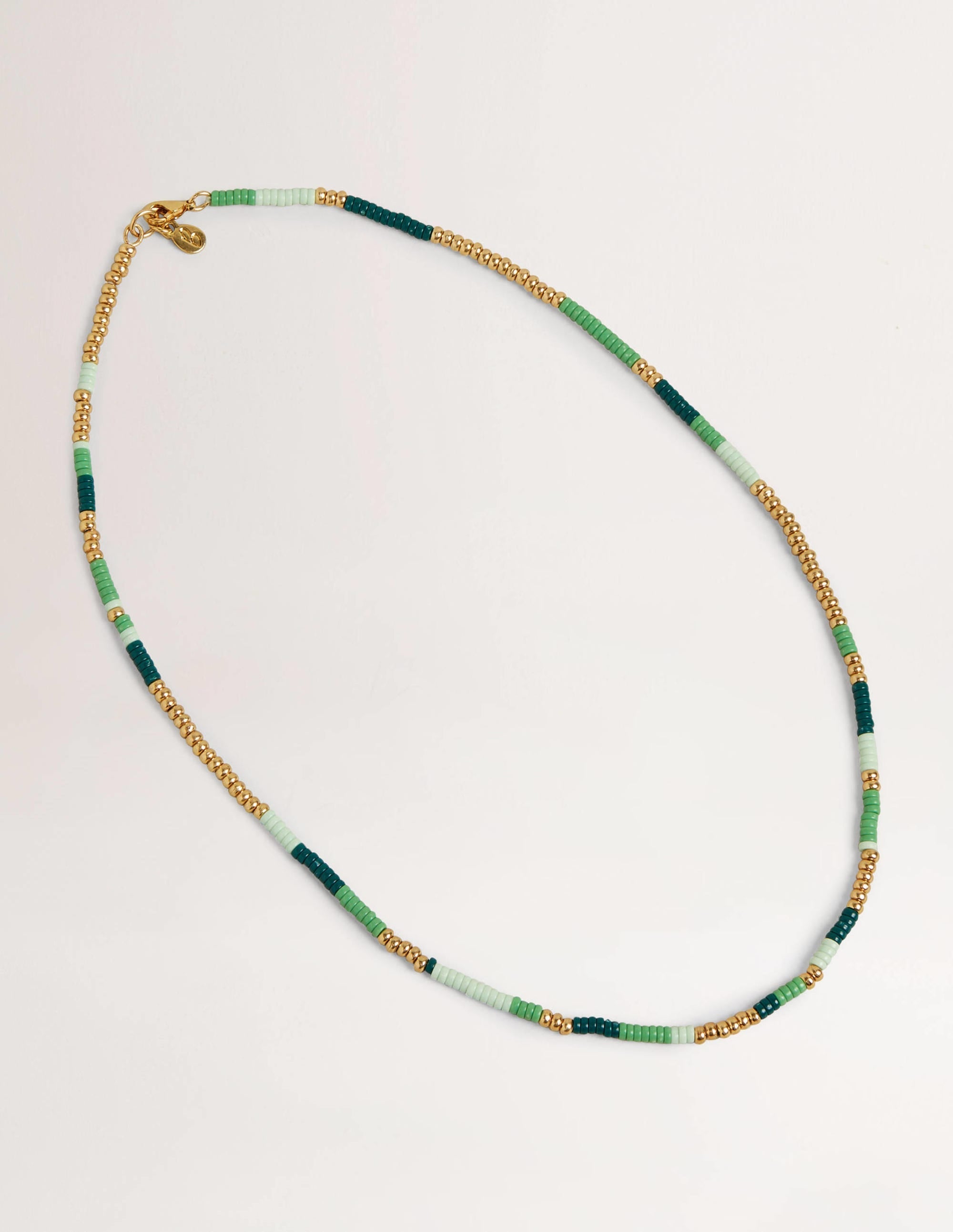 Beaded Necklace-Green - Image 1