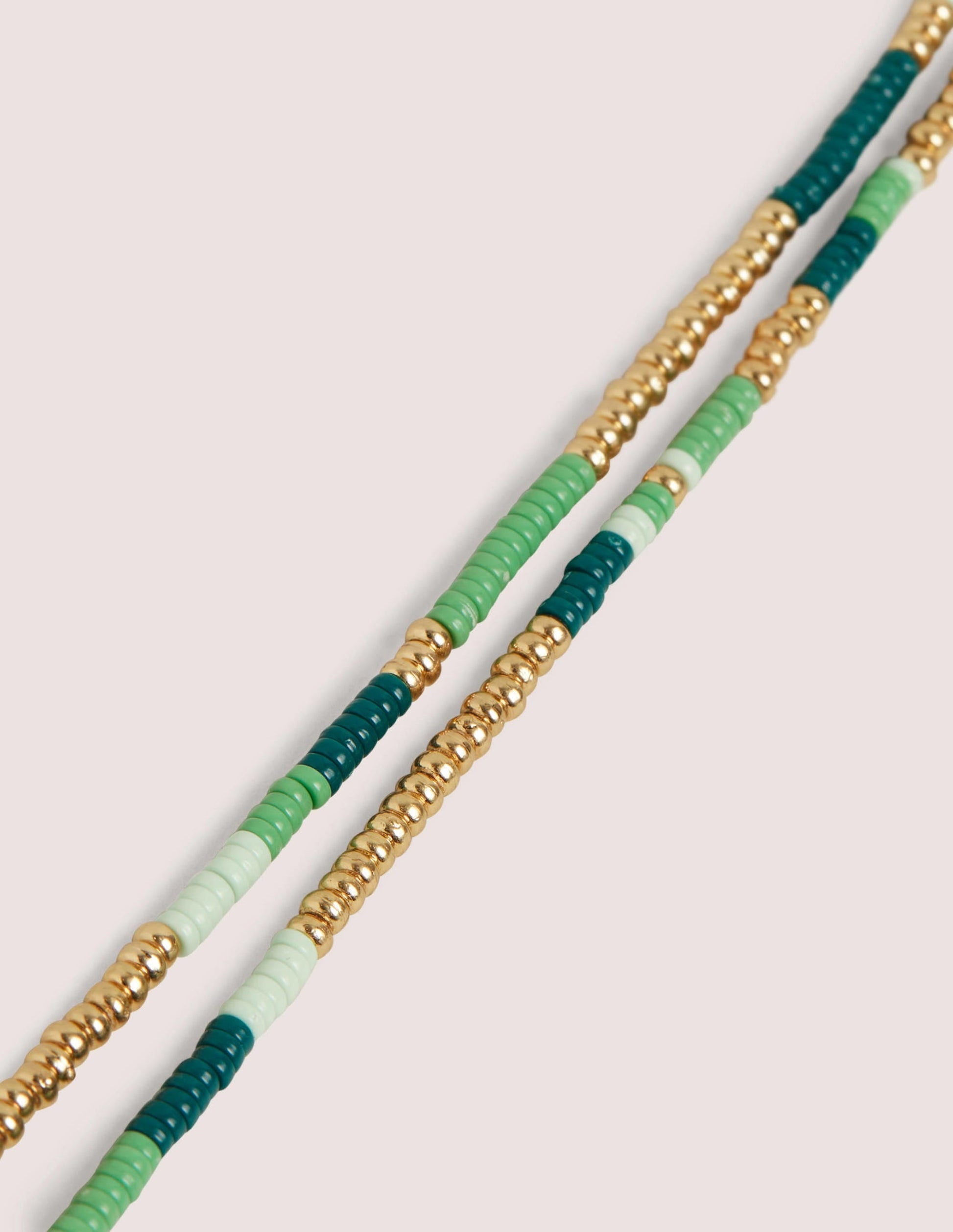 Beaded Necklace-Green-2