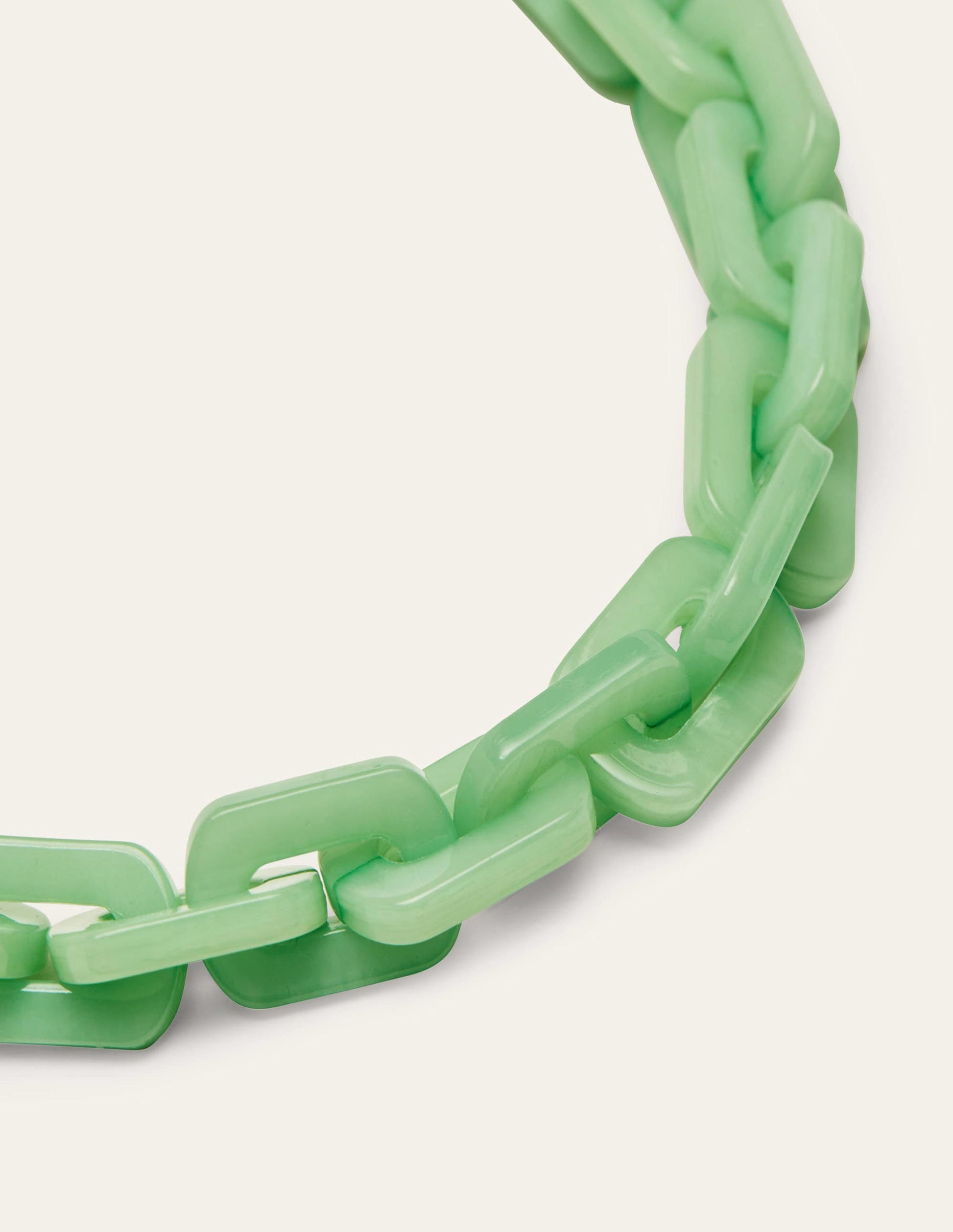 Resin Link Necklace-Emerald-2