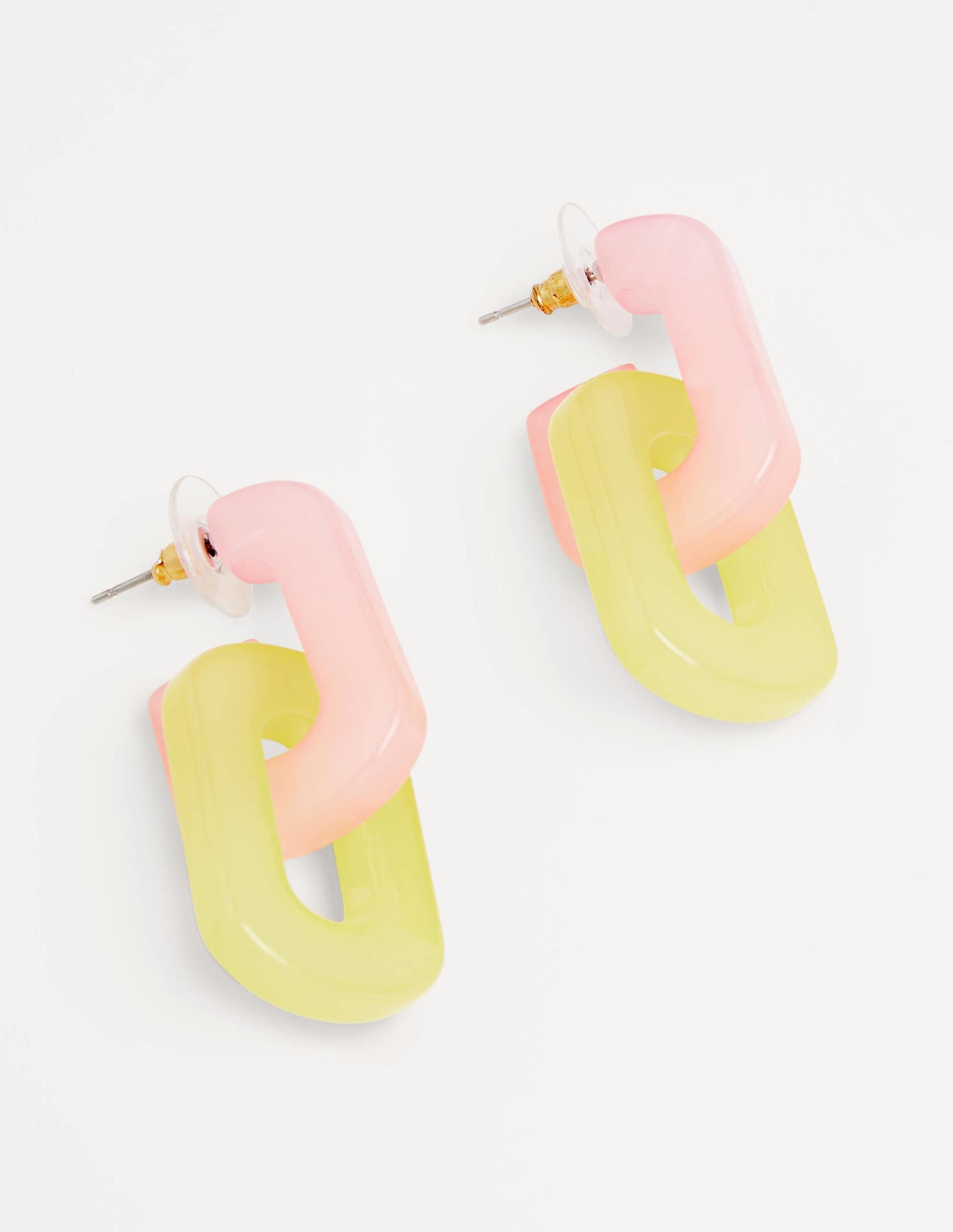 Resin Link Earrings-Wild Rose Multi-1