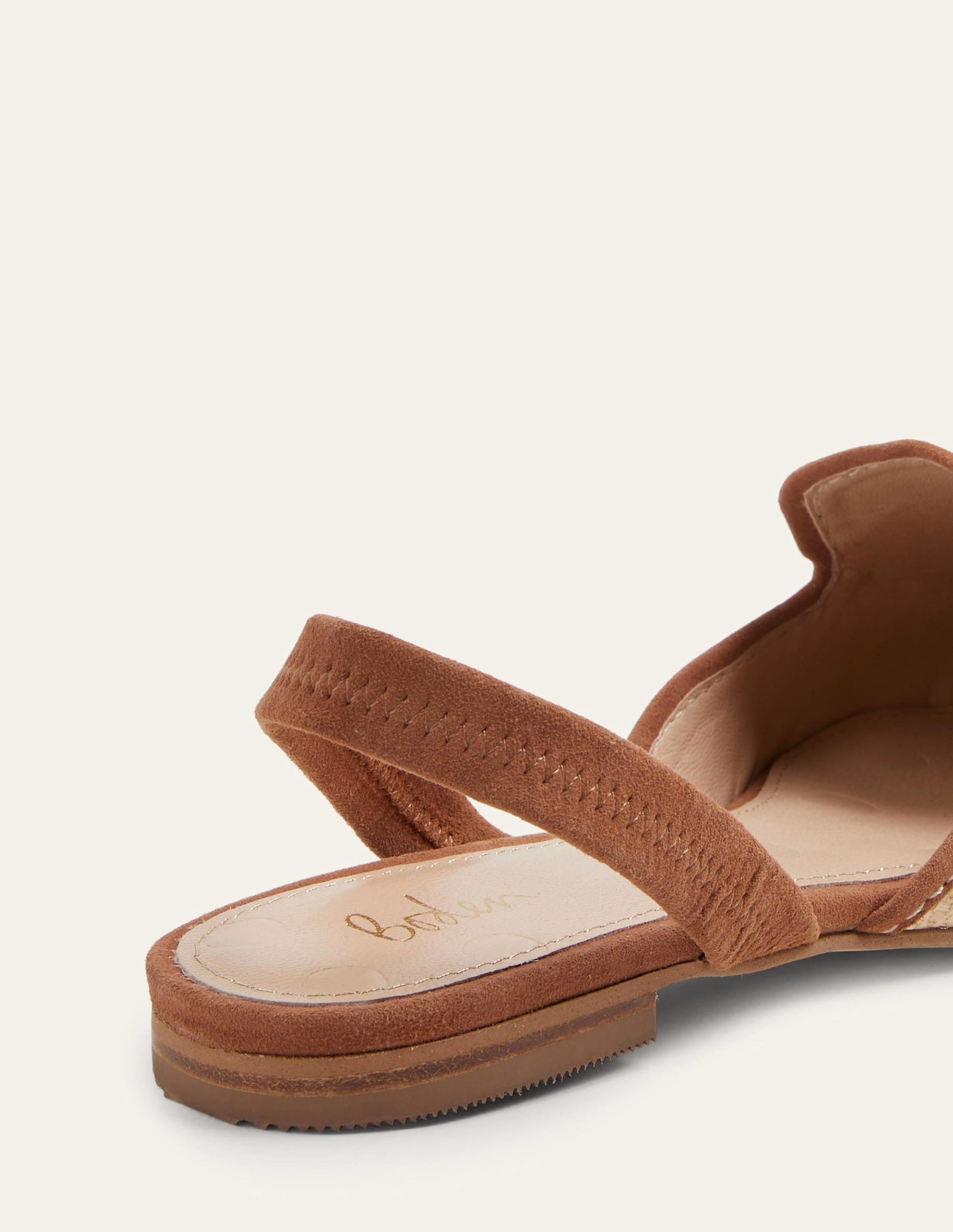 Lily Slingback Flat Sandals-Natural/ Tan-3
