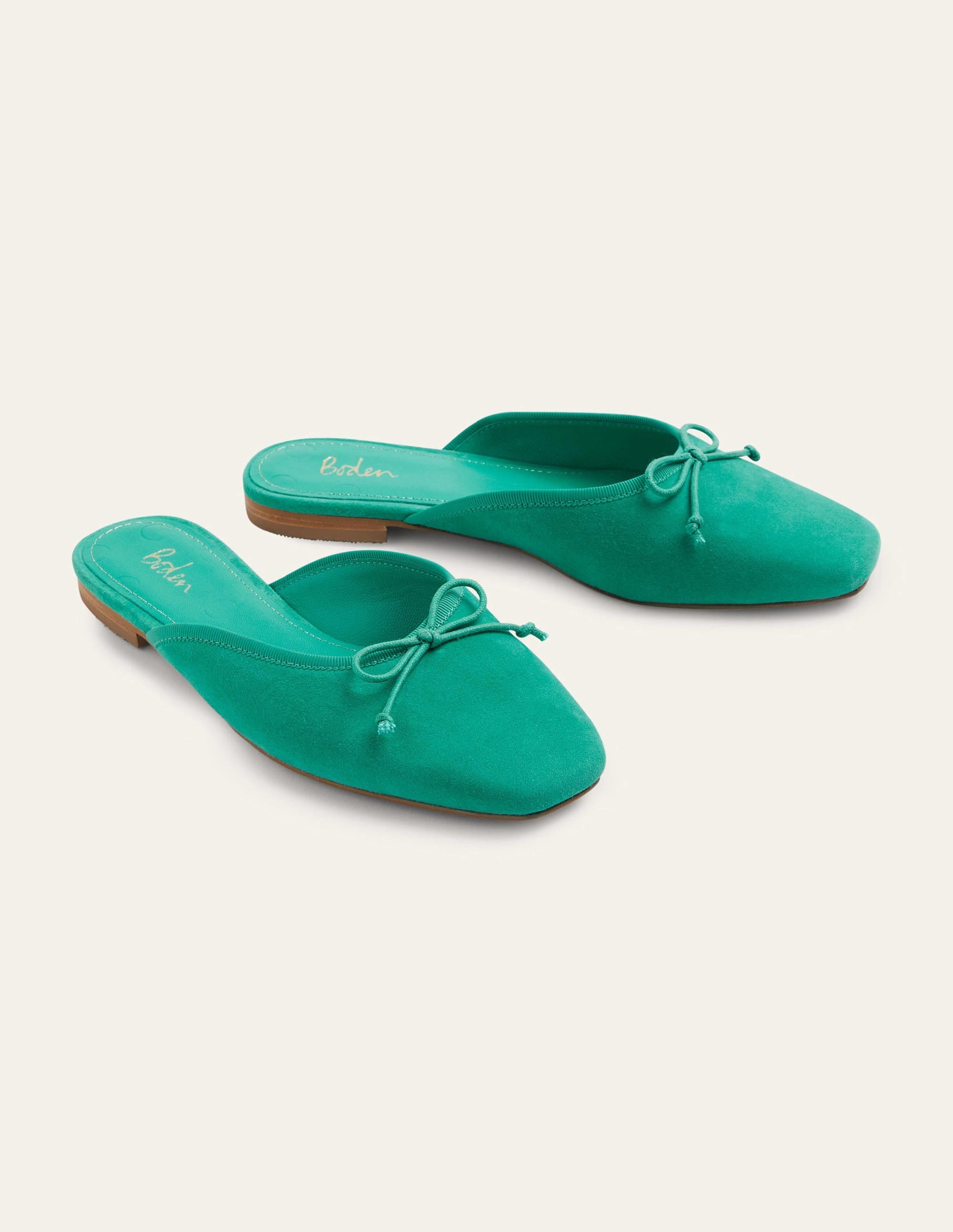 Mule Ballet Pump-Emerald - Image 1