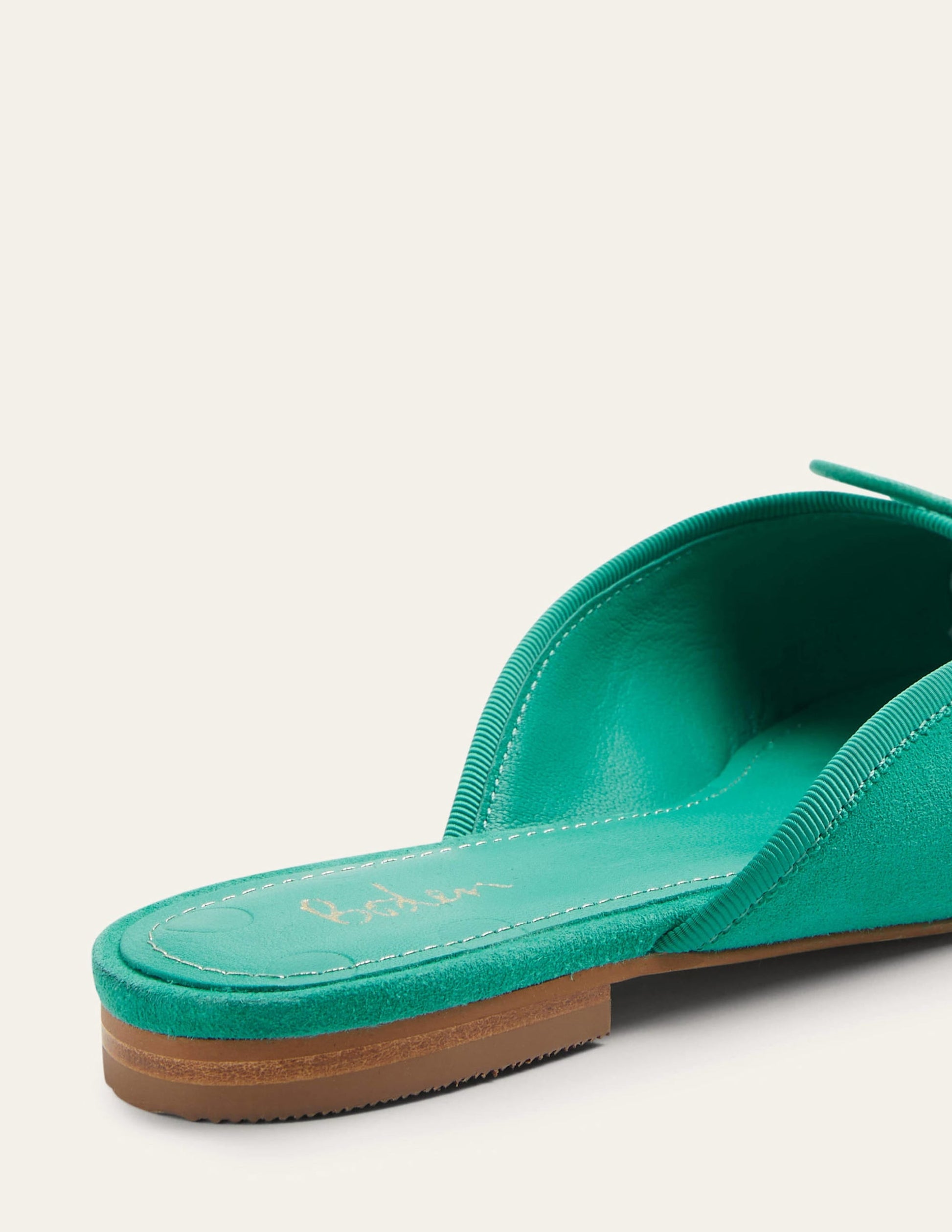 Mule Ballet Pump-Emerald-3