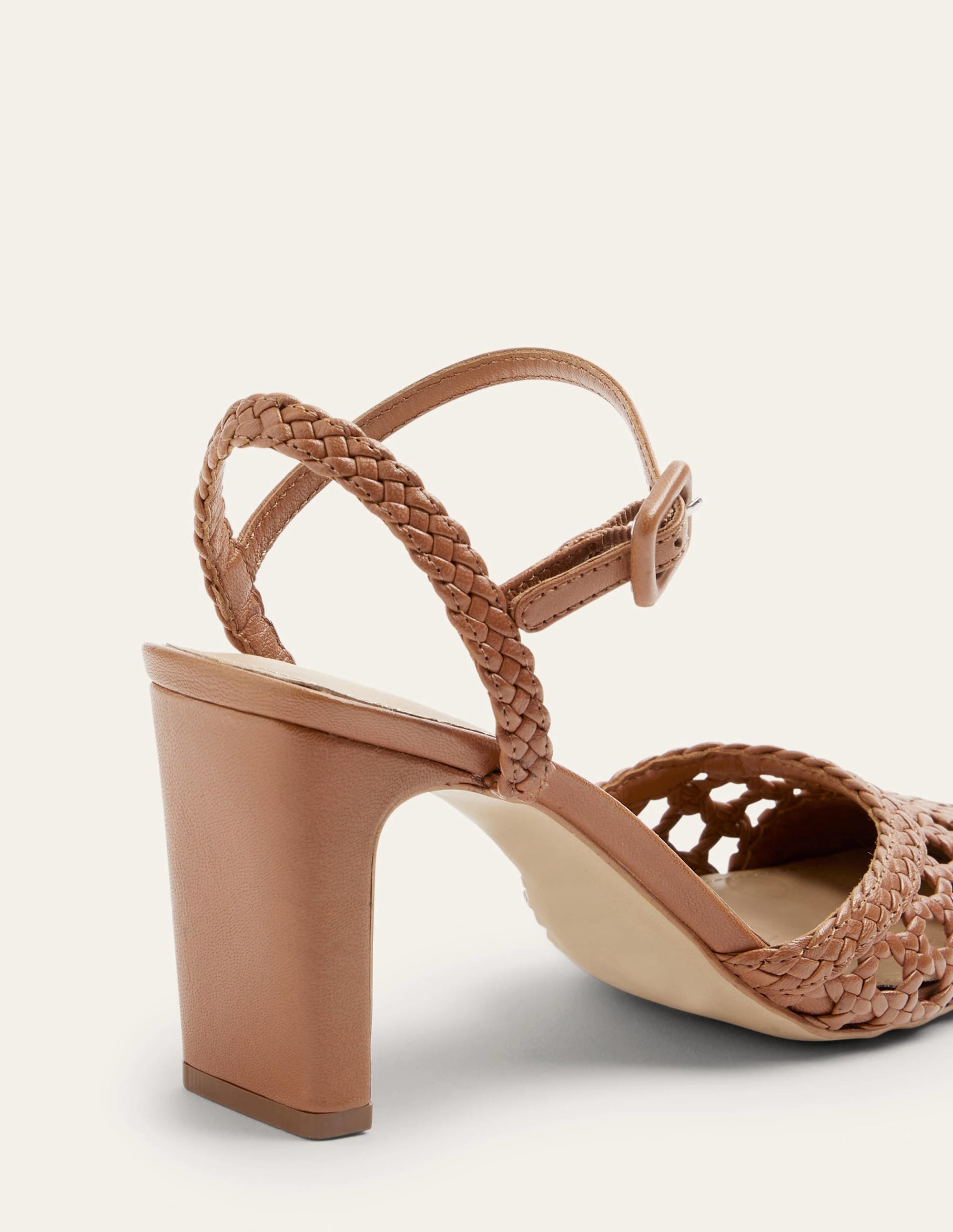Ellie Woven Leather Courts-Tan - Image 6