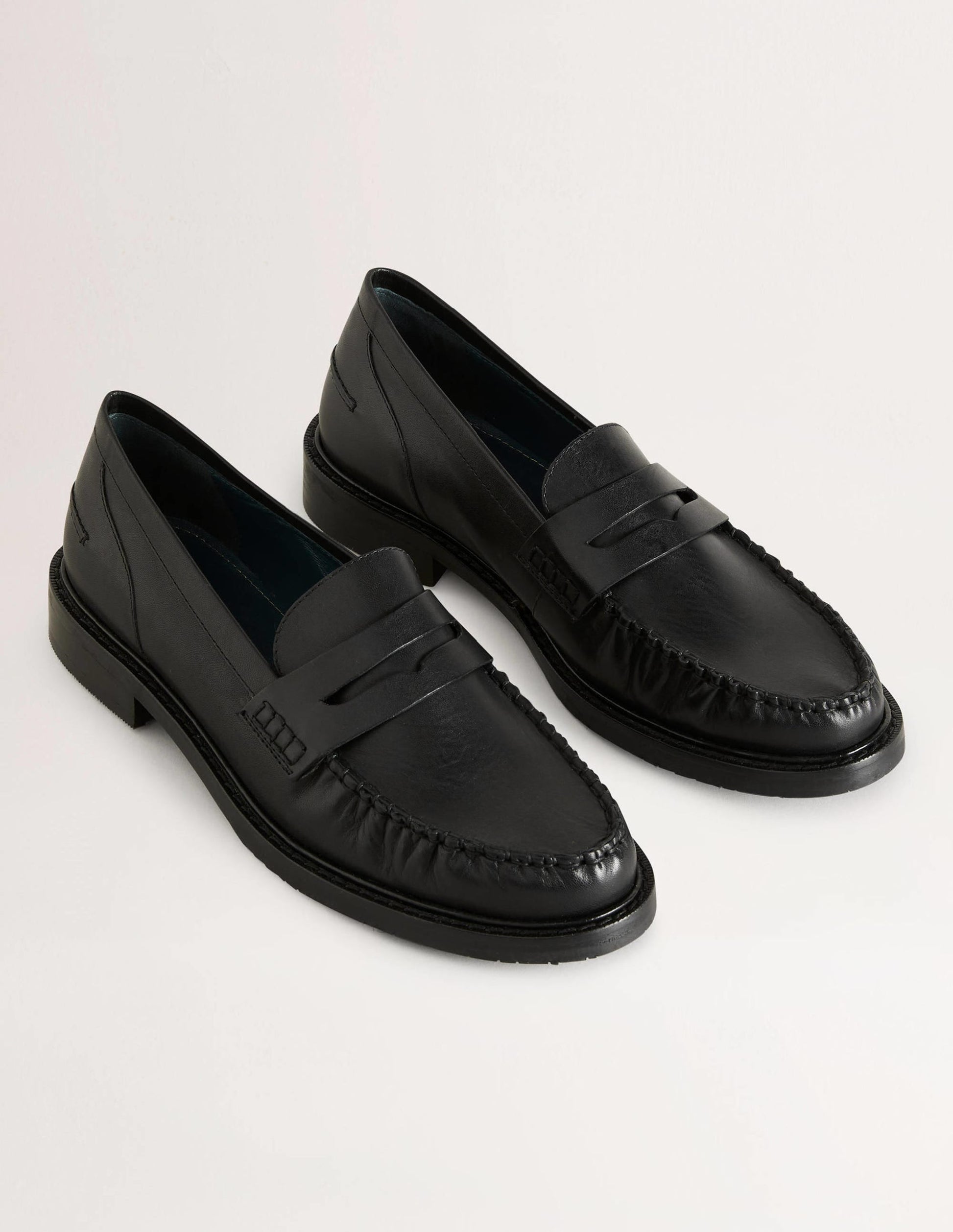 Classic Moccasin Loafers-Black-3