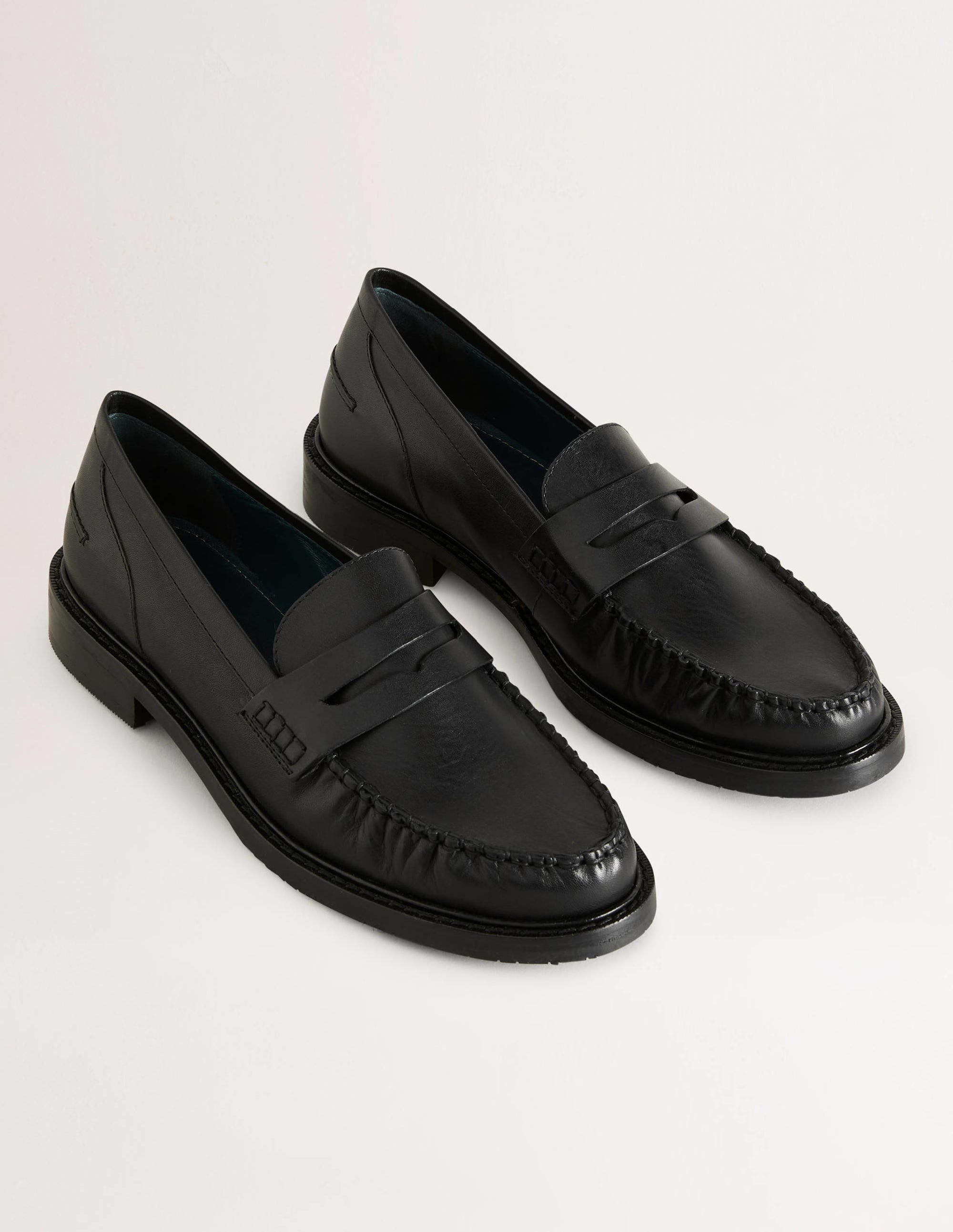 Classic Moccasin Loafers-Black - Image 3