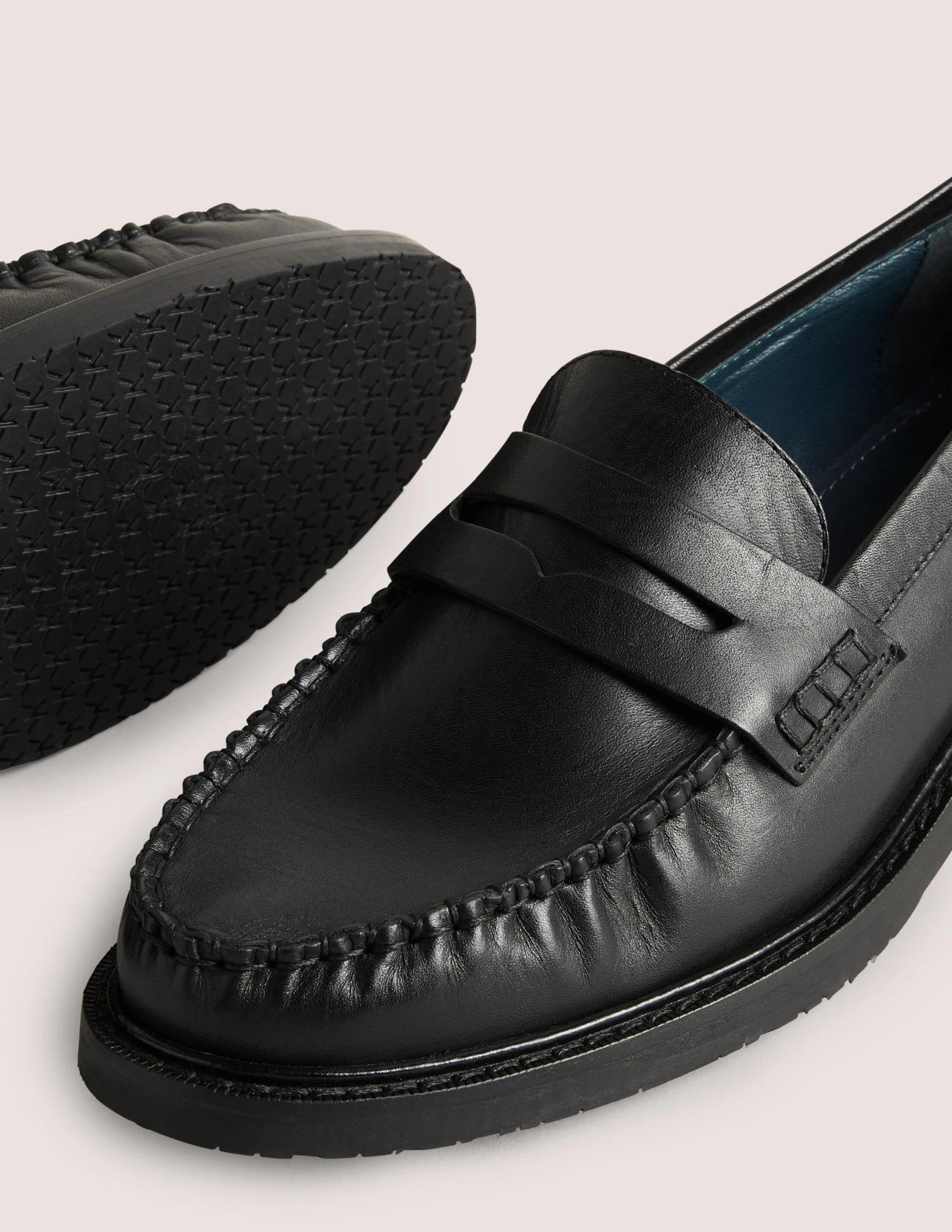 Classic Moccasin Loafers-Black-4
