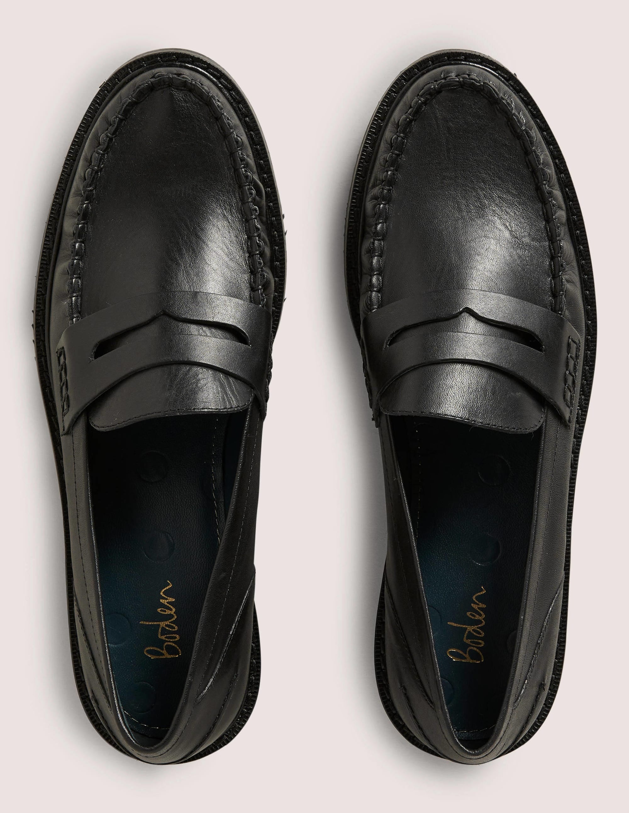 Classic Moccasin Loafers-Black - Image 5