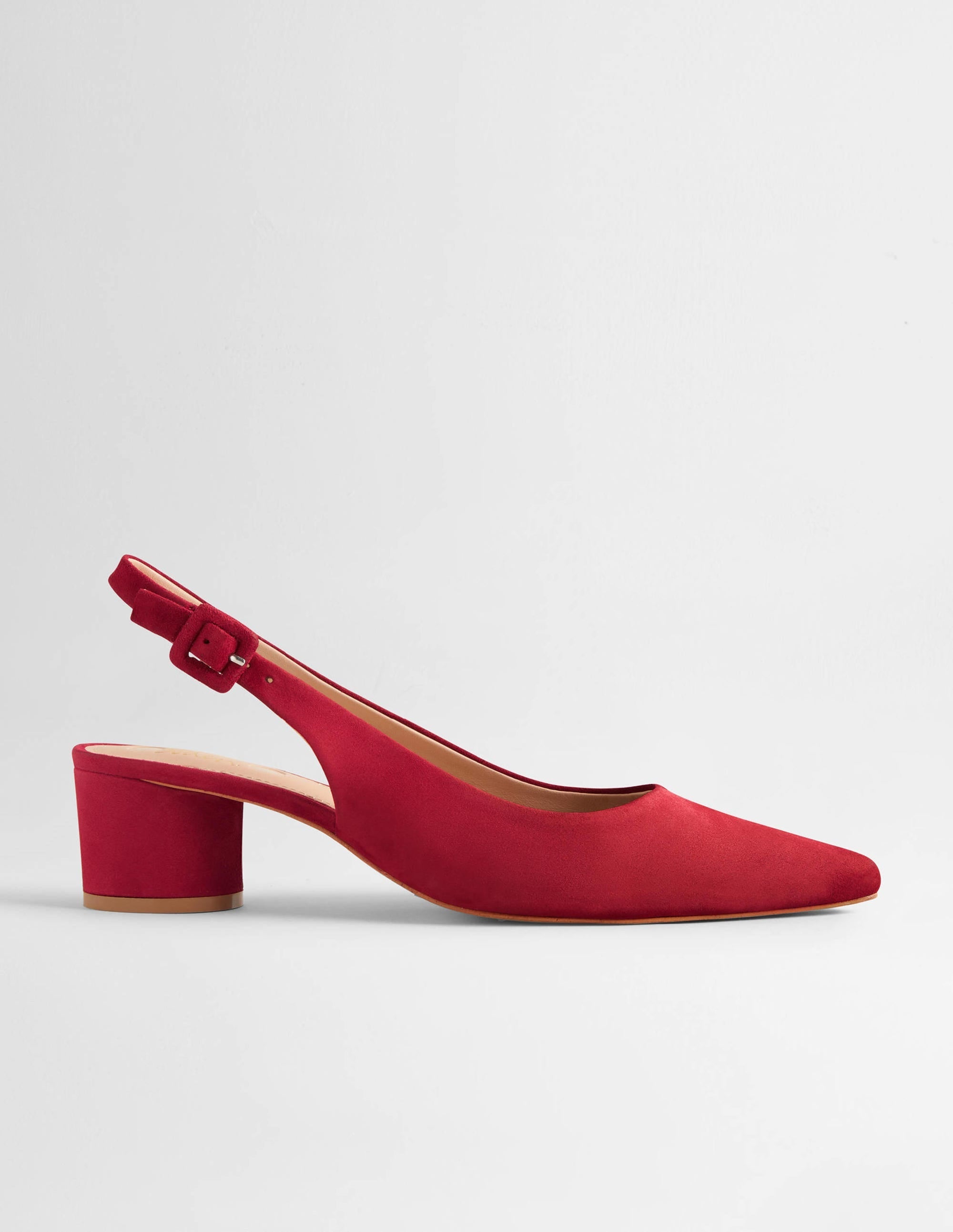 Pointed Slingback Low Heels-Winterberry - Image 1