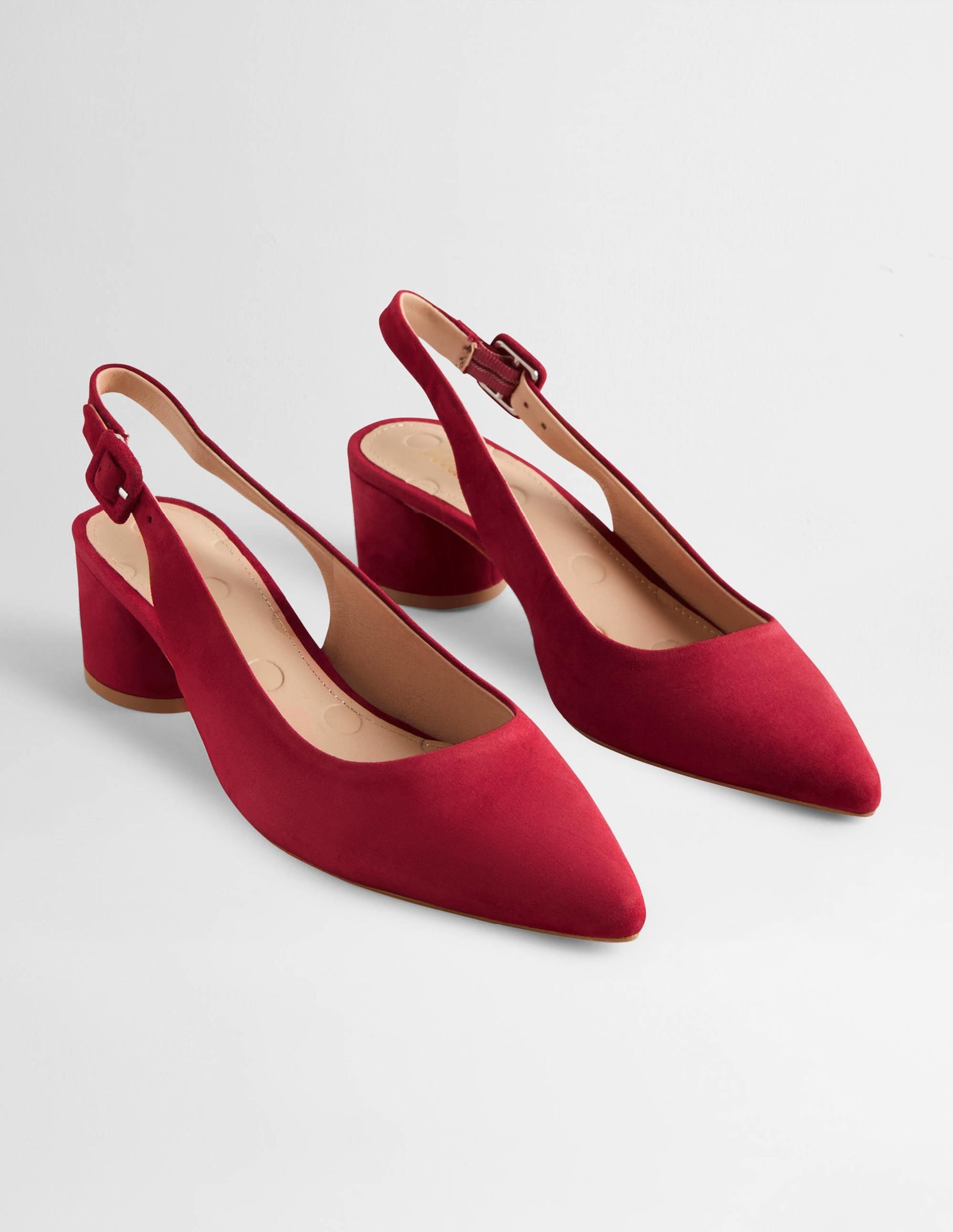 Pointed Slingback Low Heels-Winterberry - Image 2