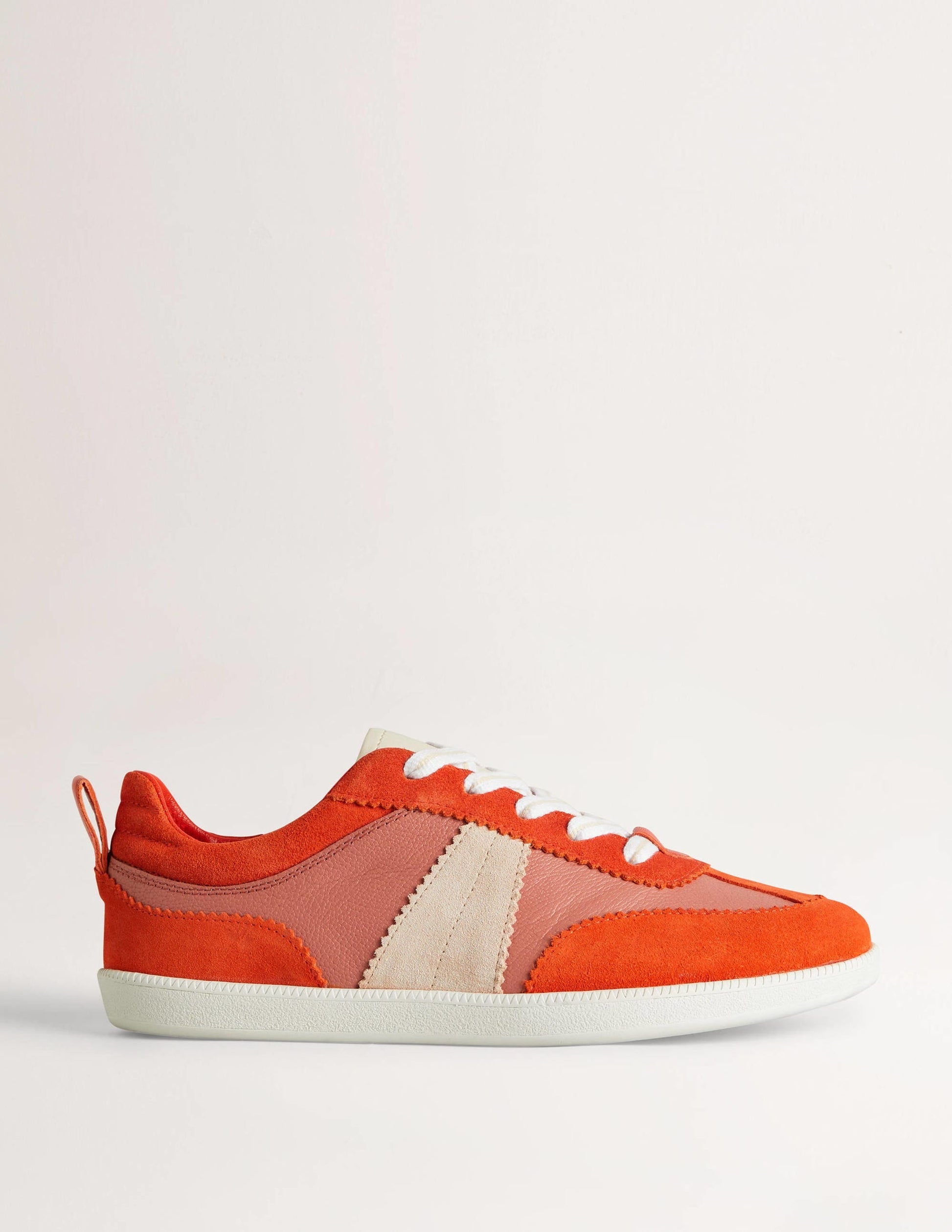Erin Retro Tennis Trainers-Dusty Red/ Rocket Red-1