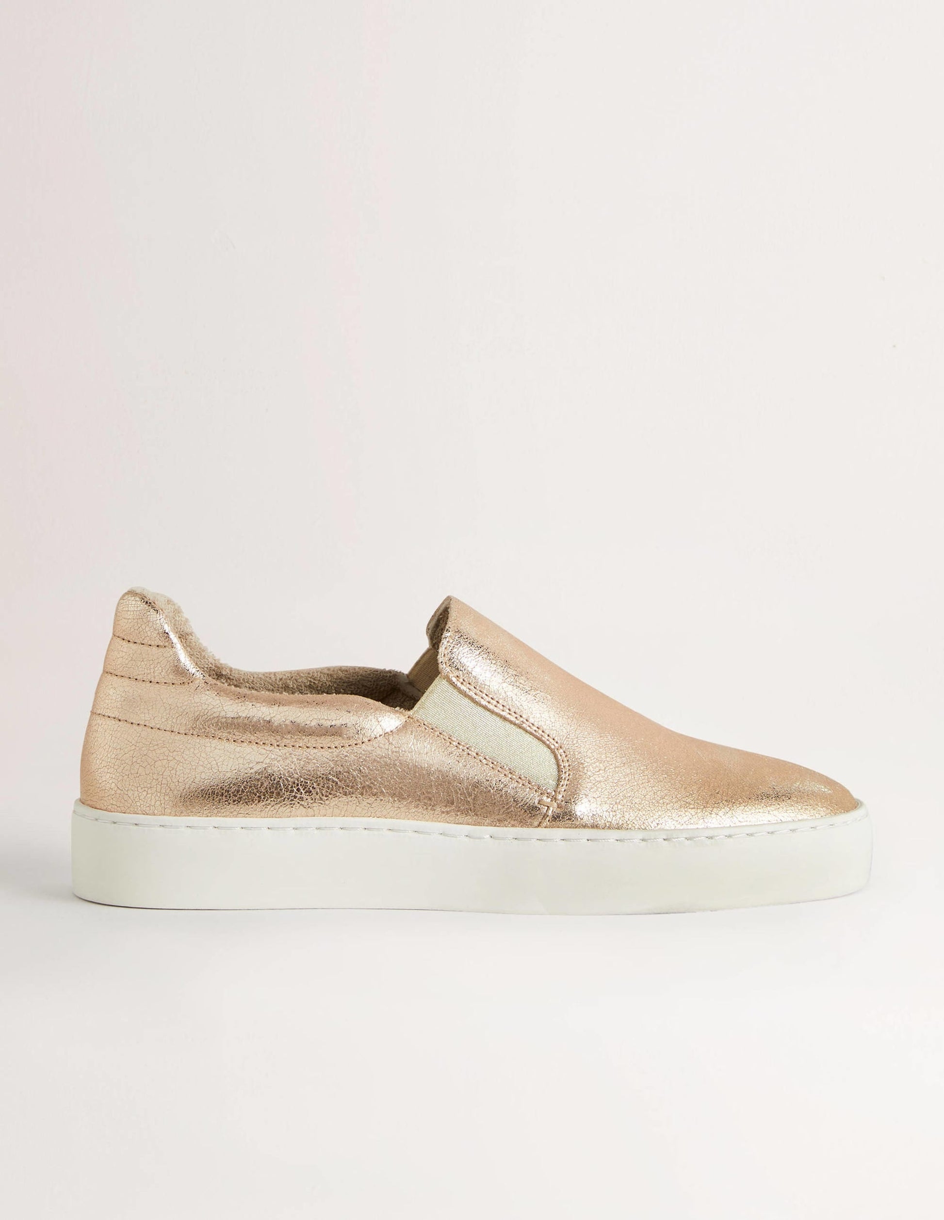 Slip-on Trainers-Metallic Gold-1