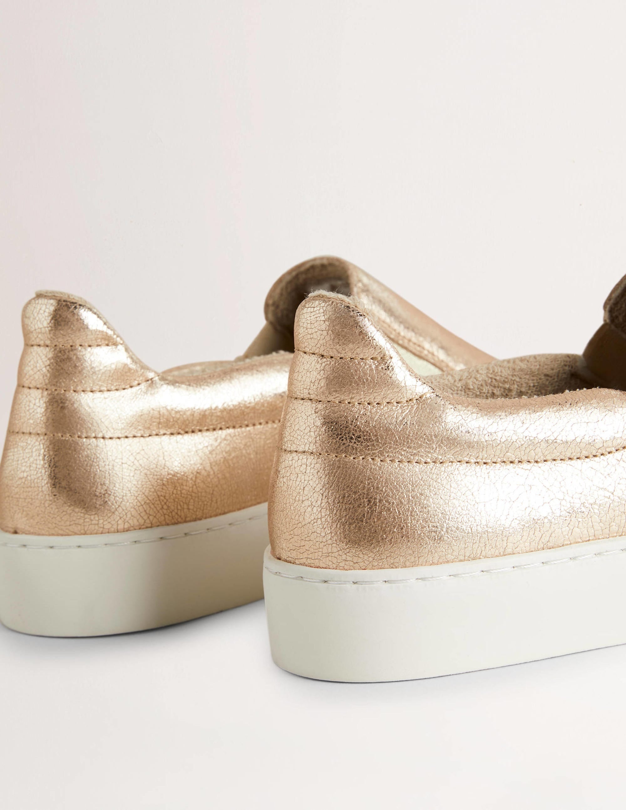 Slip-on Trainers-Metallic Gold - Image 3