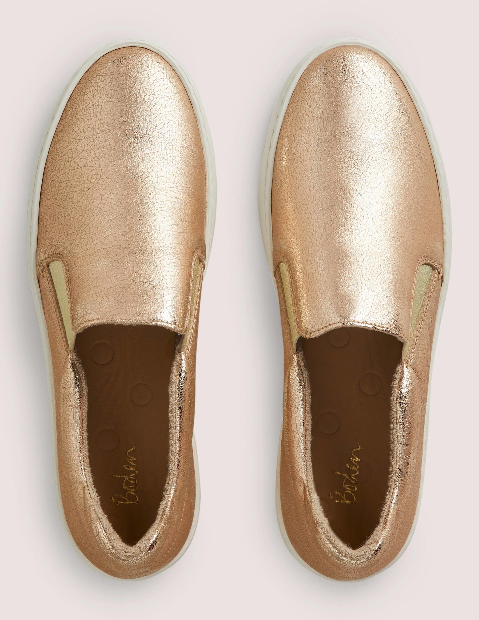 Slip-on Trainers-Metallic Gold - Image 4