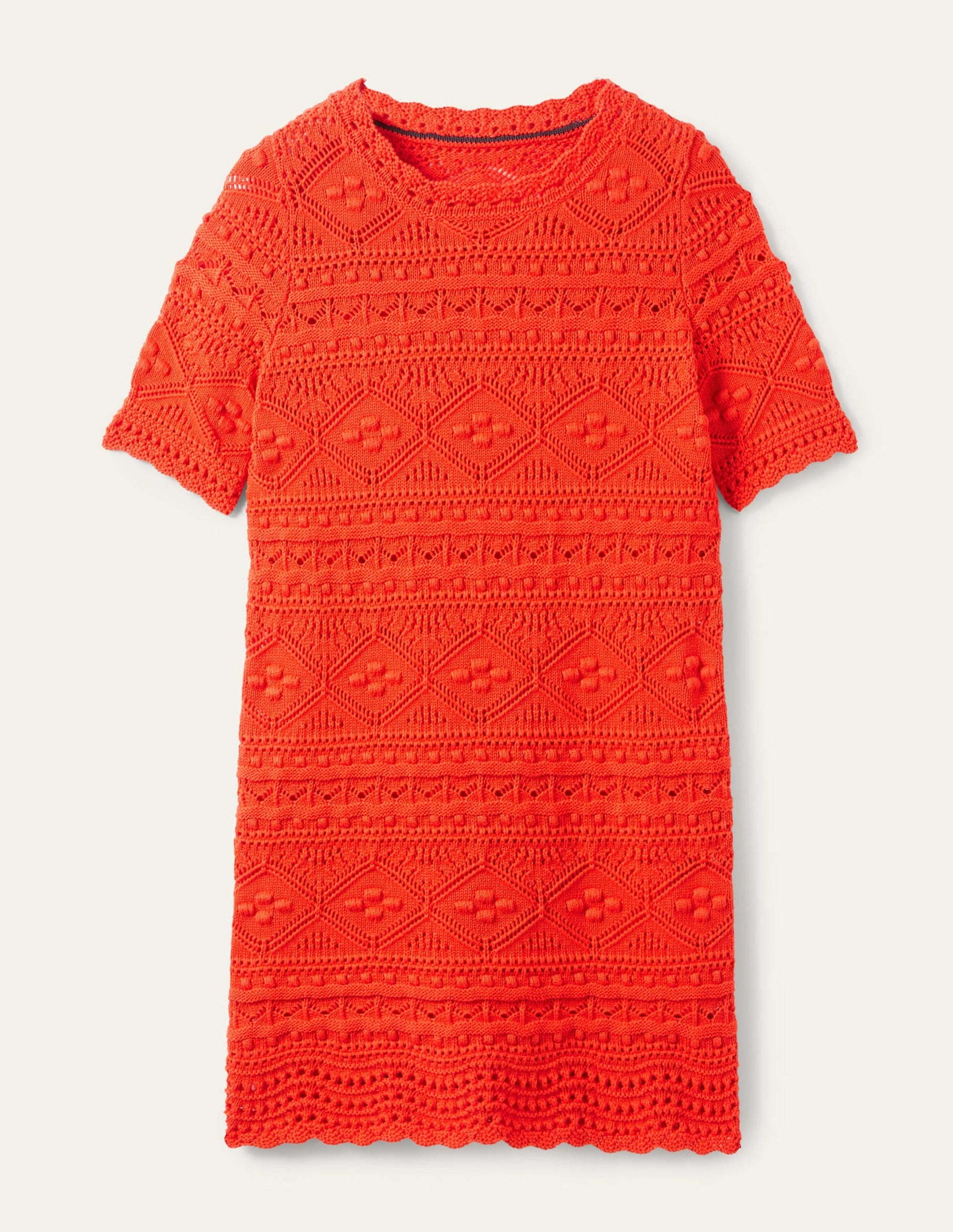 Claudia Textured Knitted Dress-Firecracker-9