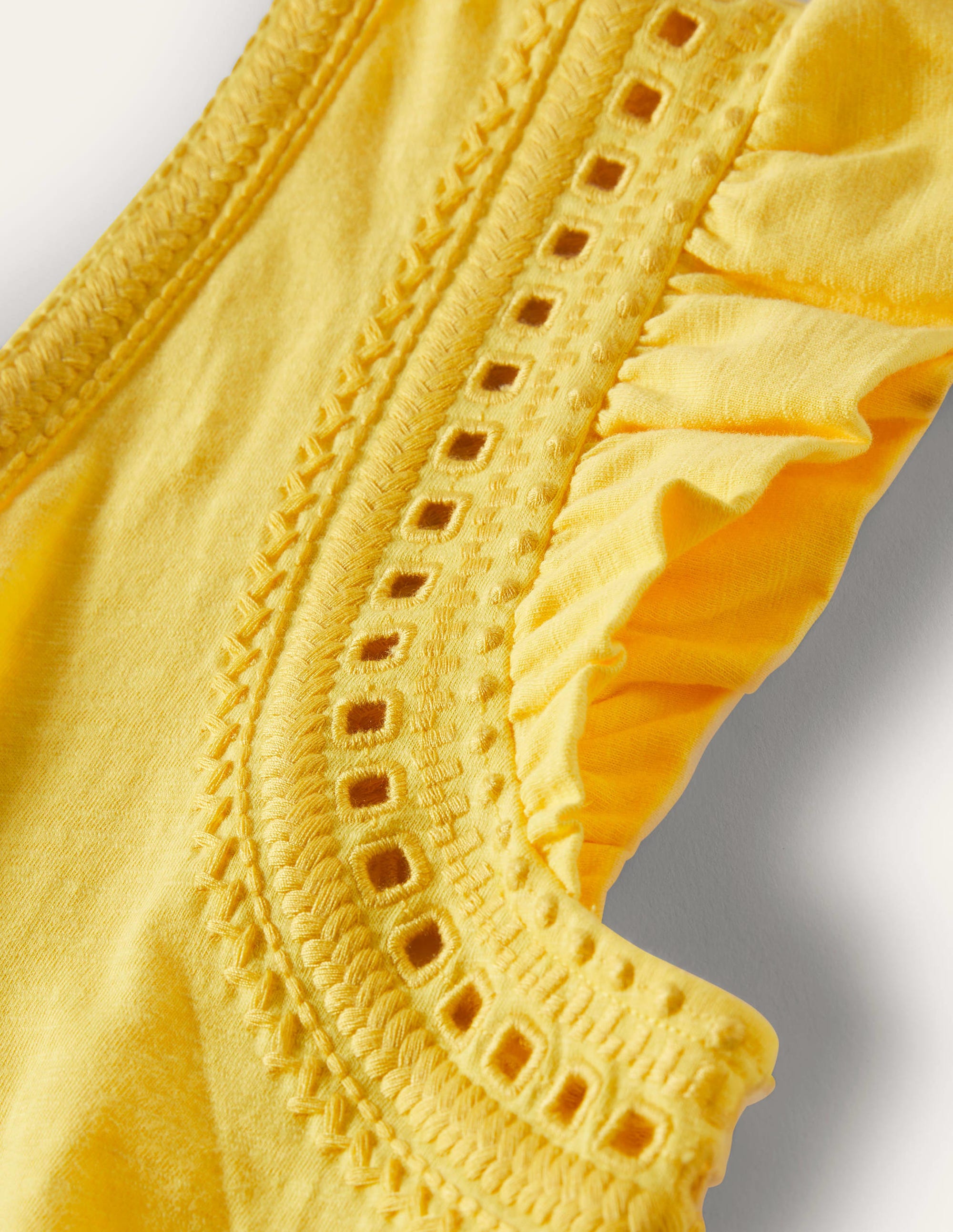 Empire Detail Jersey Dress-Lemon Fizz - Image 11