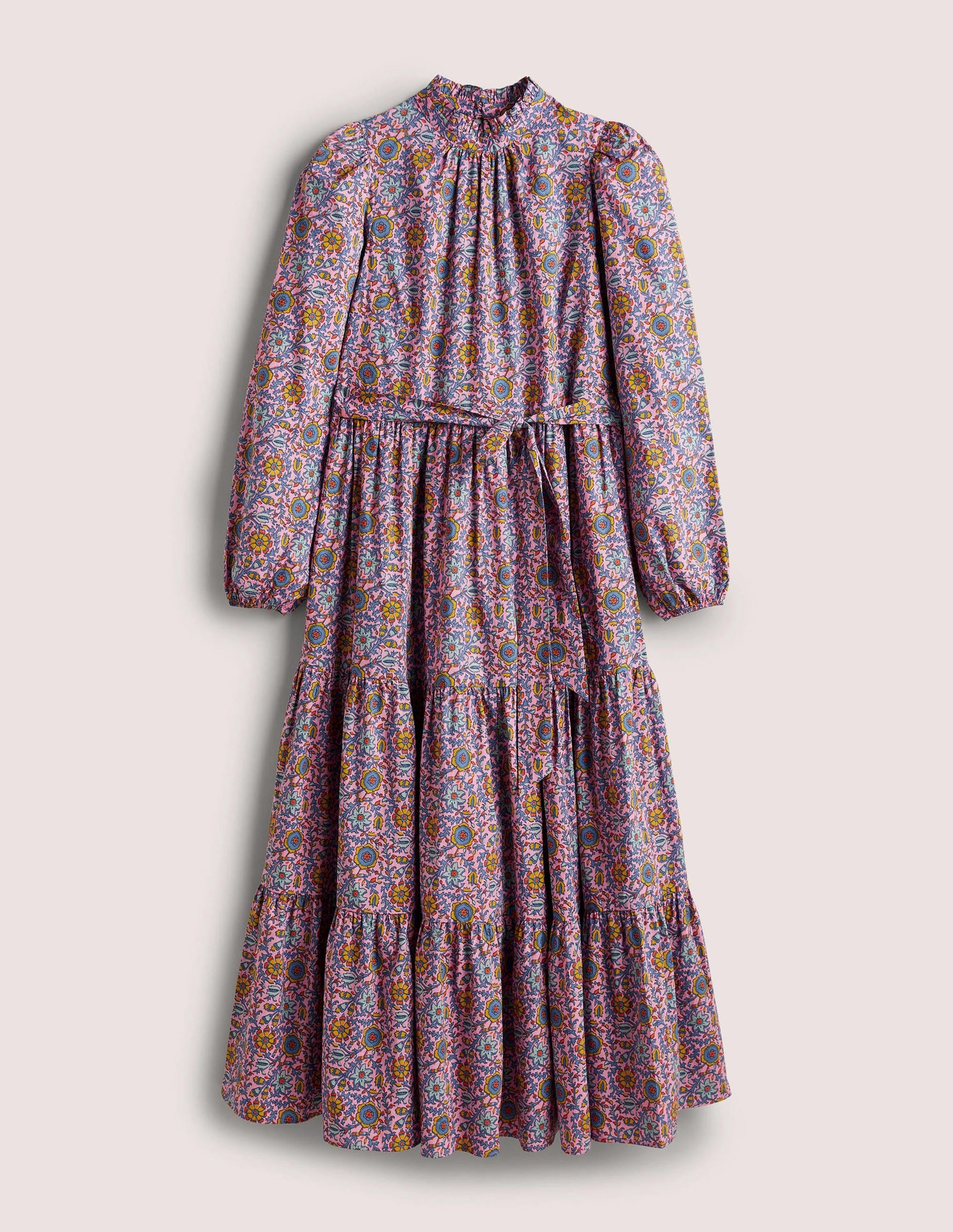 Mutton Sleeve Maxi Dress-Cherry Blossom, Enchanting-10