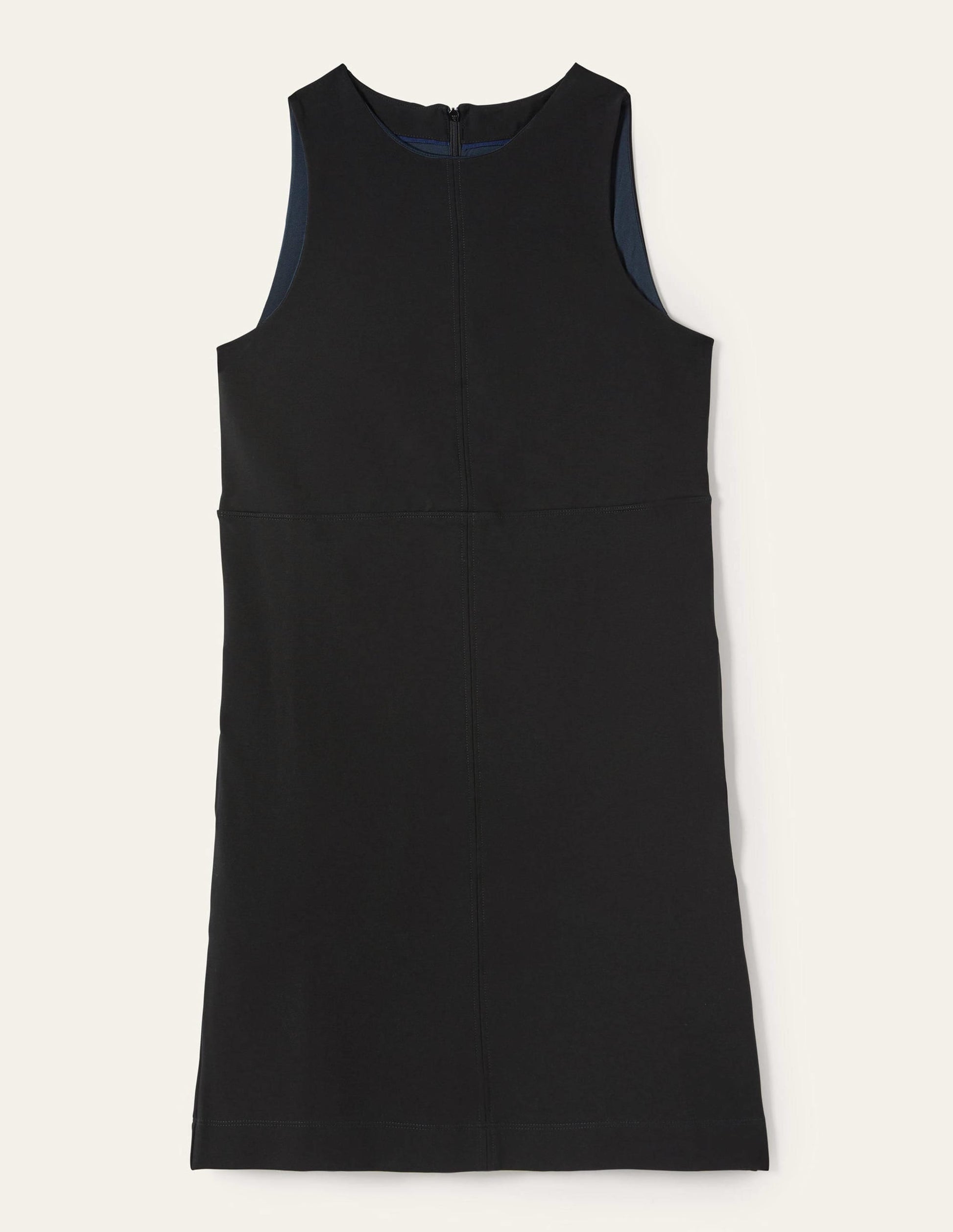 Jersey Mini Shift Dress-Black-6