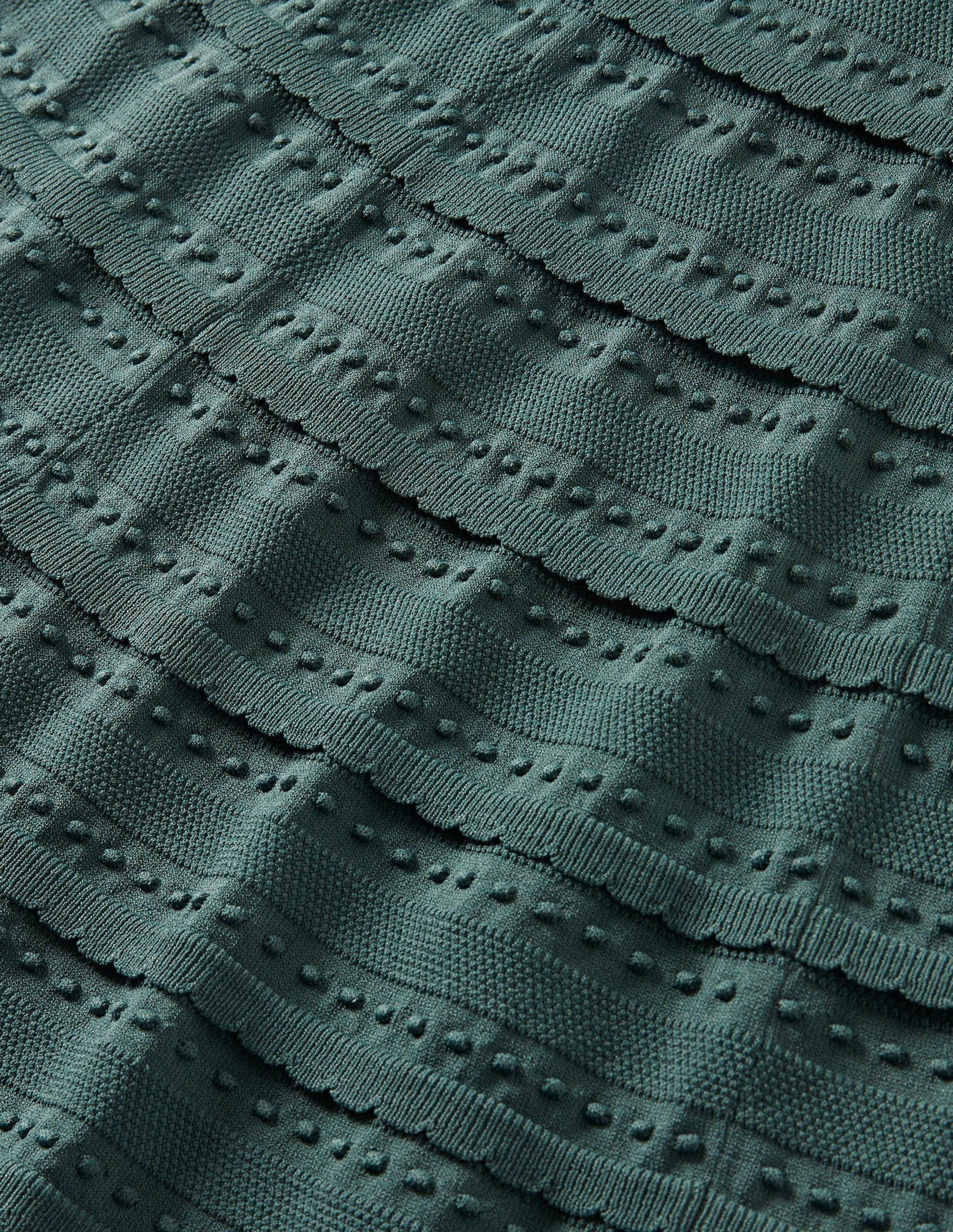 Detail Knitted Mini Dress-Trekking Green-6