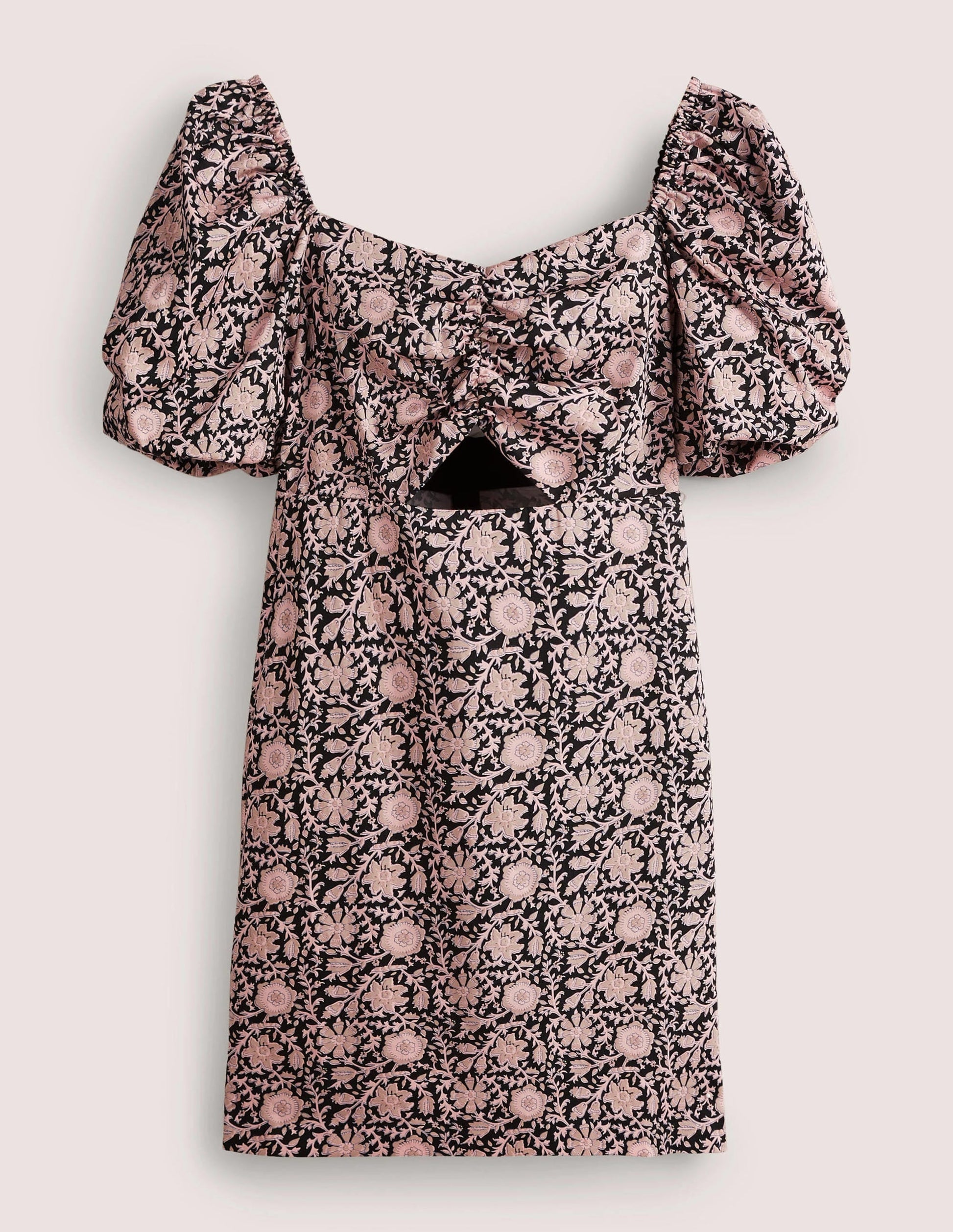 Cut Out Detail Mini Dress-Black, Enchanting Twig-5