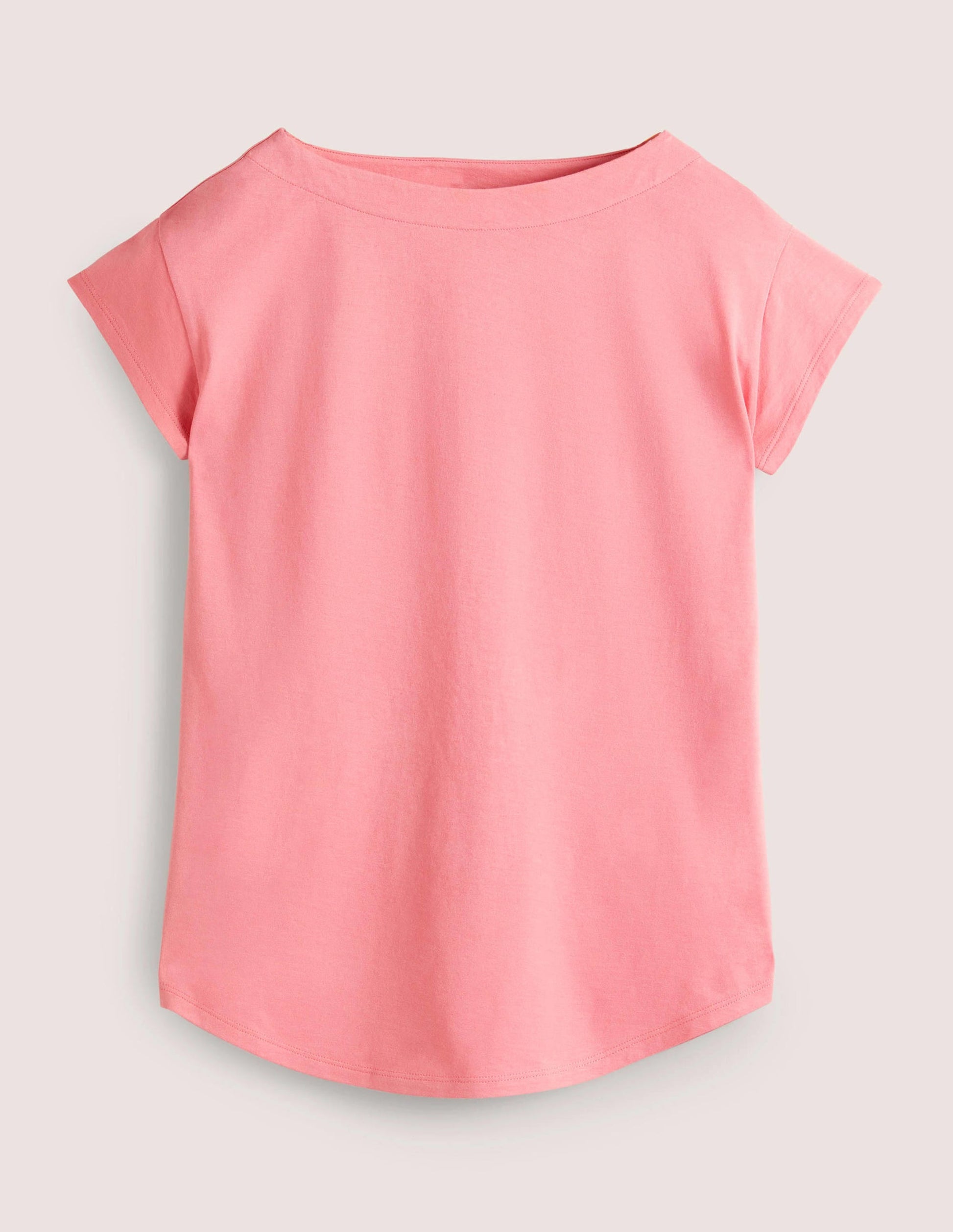Supersoft Boat Neck T-Shirt-Wild Rose-5