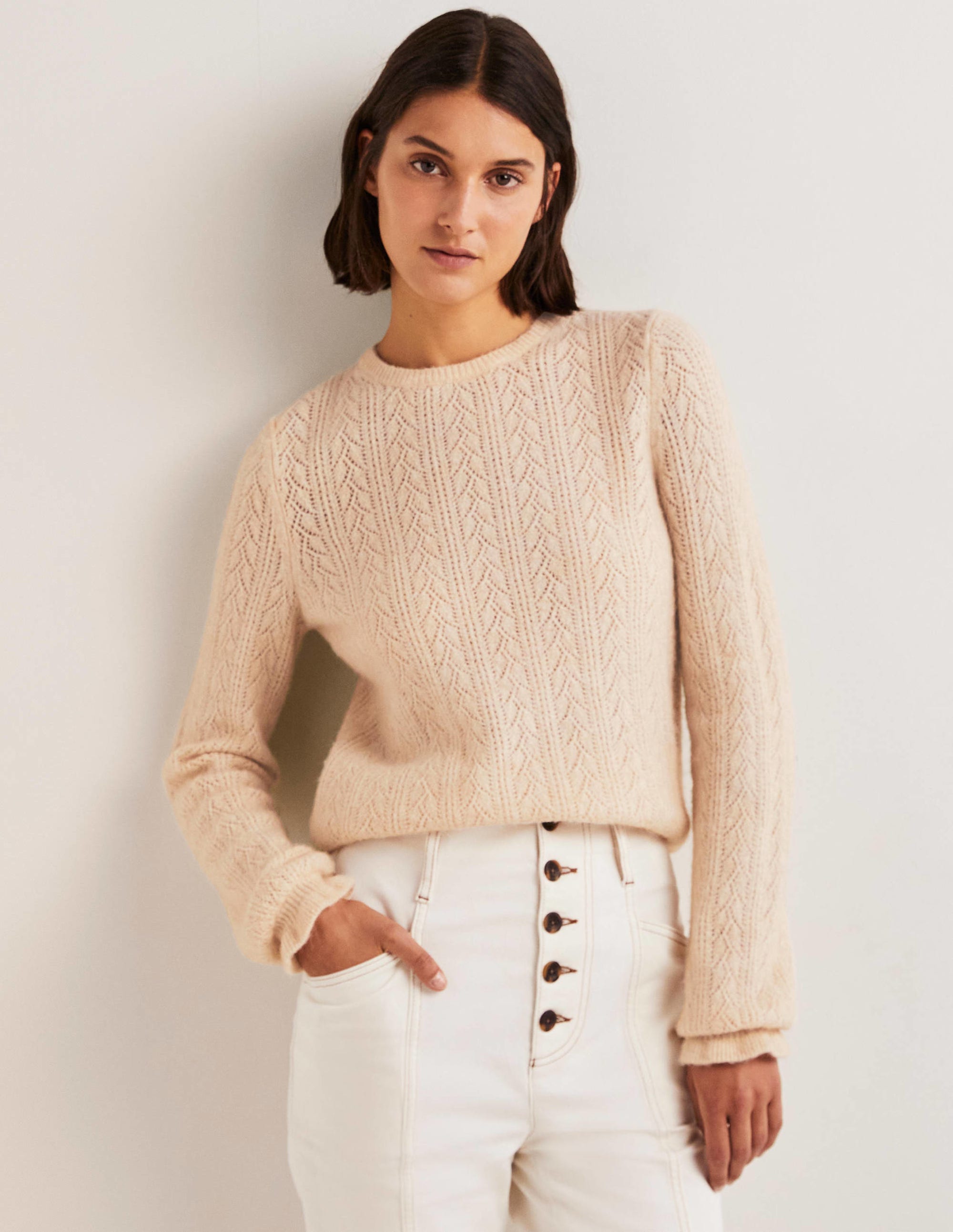 Fluffy Pointelle Jumper-Rope - Image 1