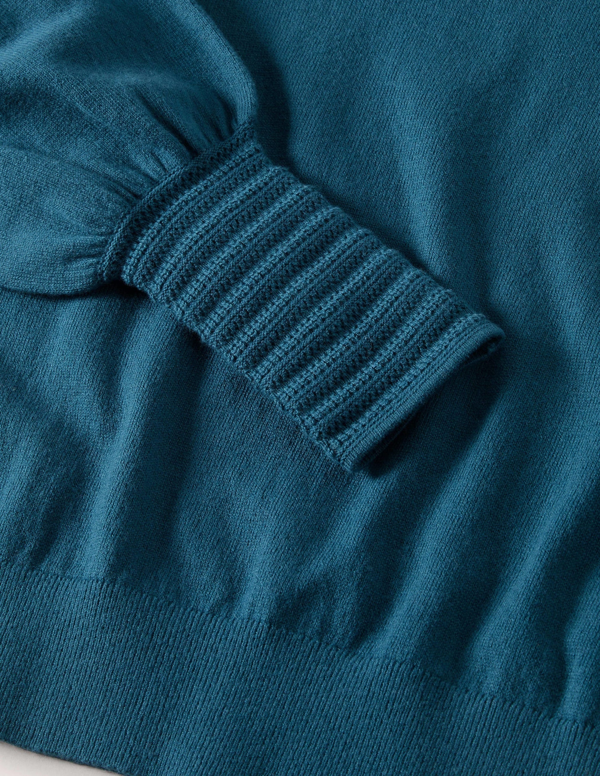 Pointelle-Detailed Jumper-Baltic Blue-6