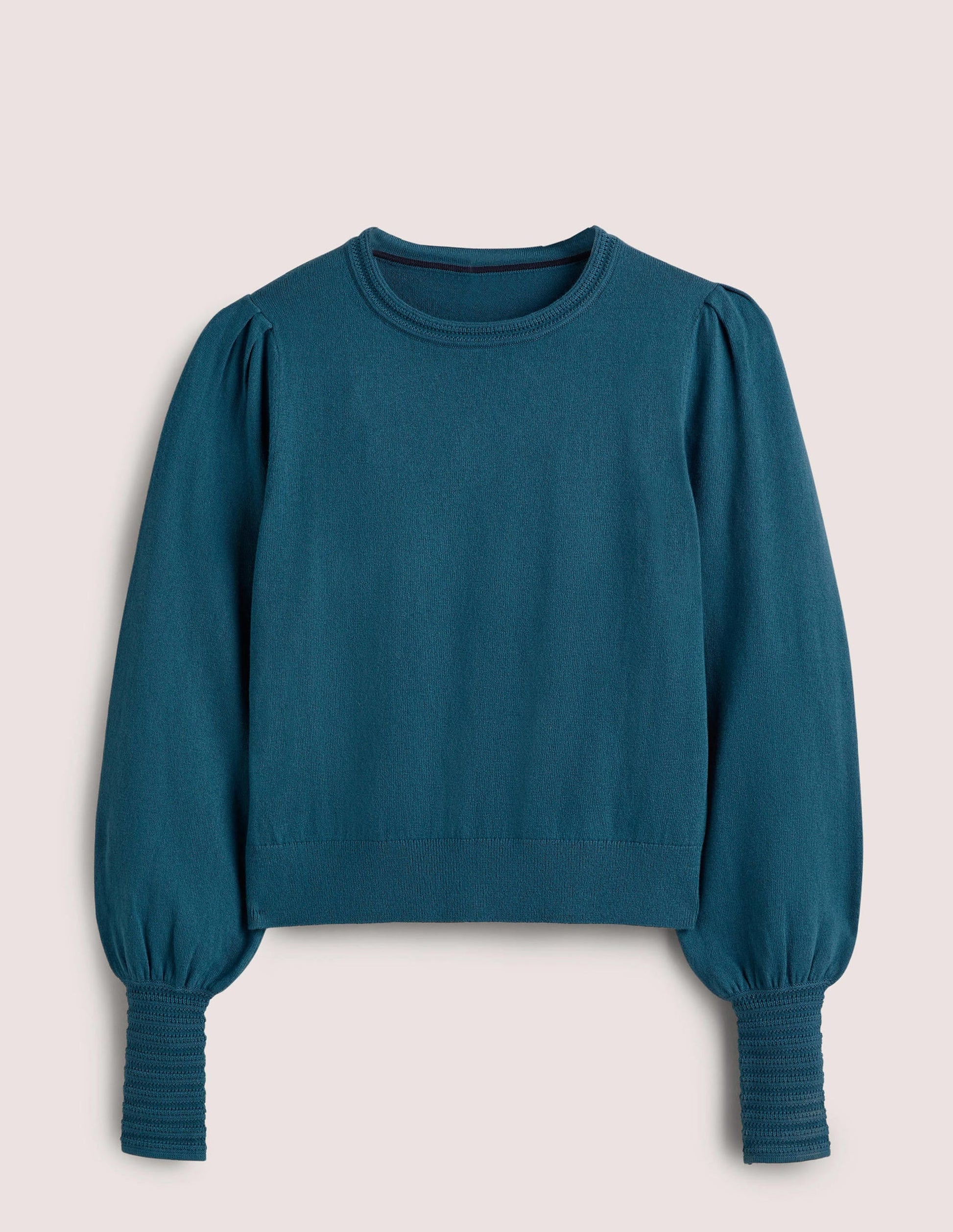 Pointelle-Detailed Jumper-Baltic Blue-7