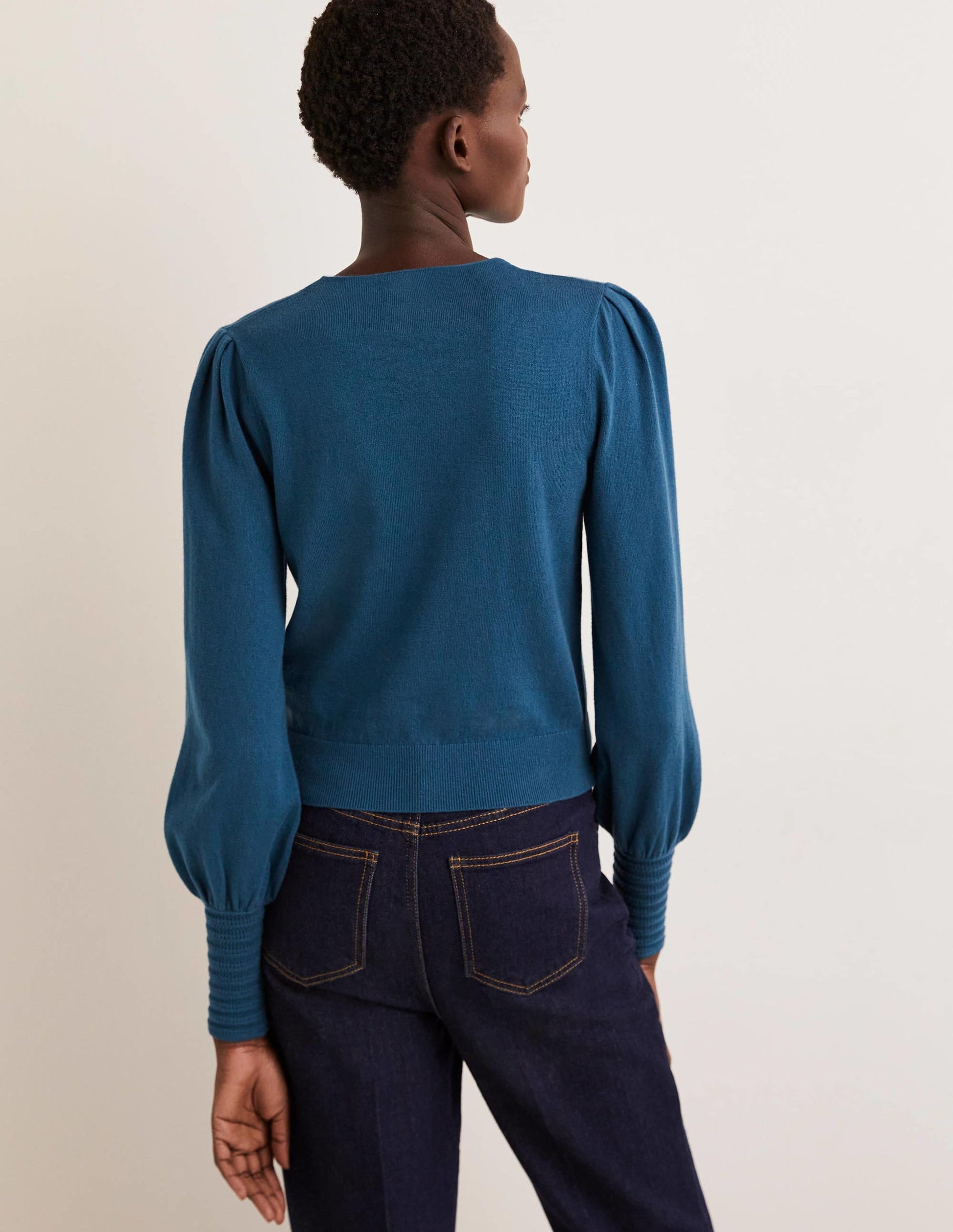 Pointelle-Detailed Jumper-Baltic Blue-3