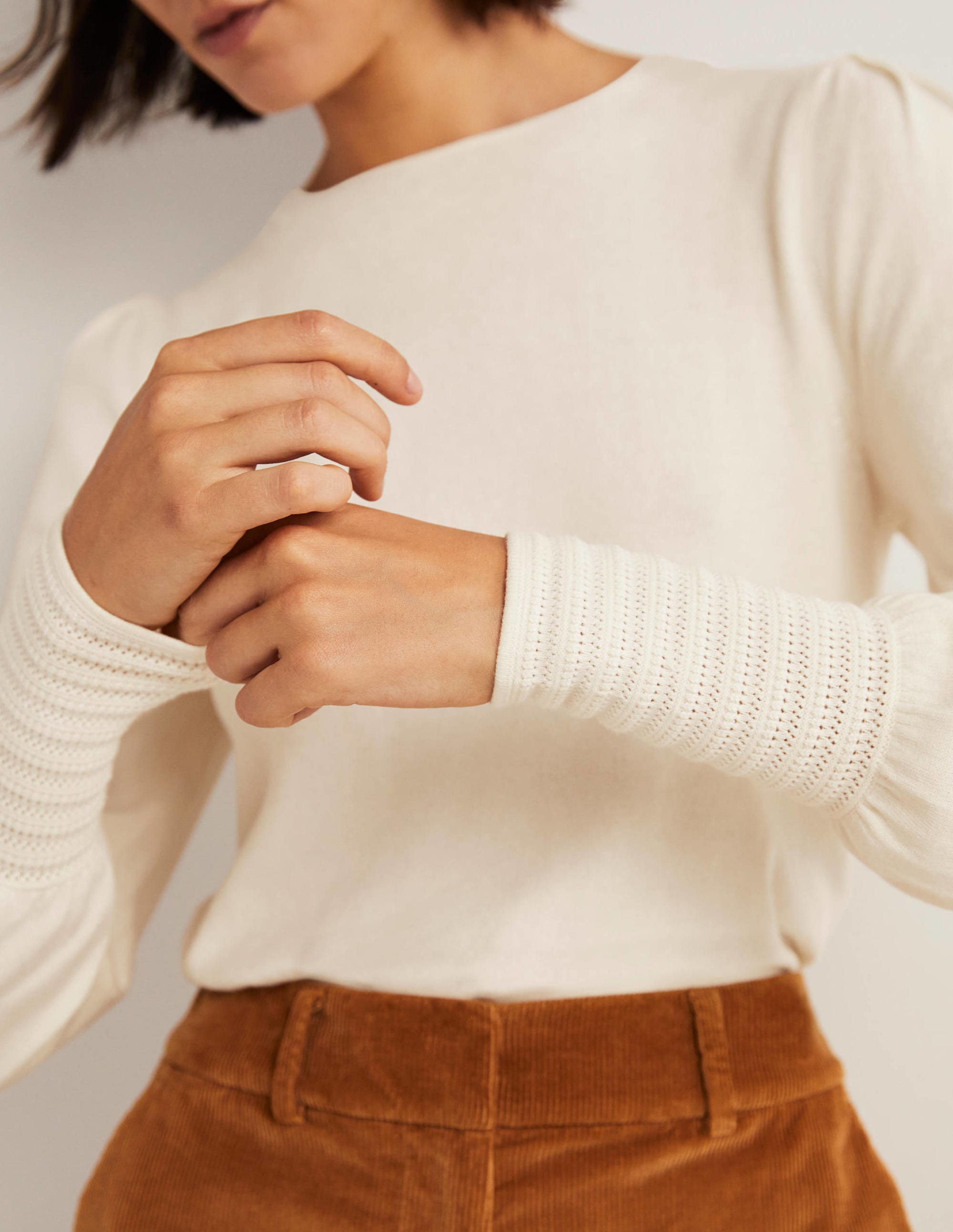 Pointelle-Detailed Jumper-Ivory - Image 2