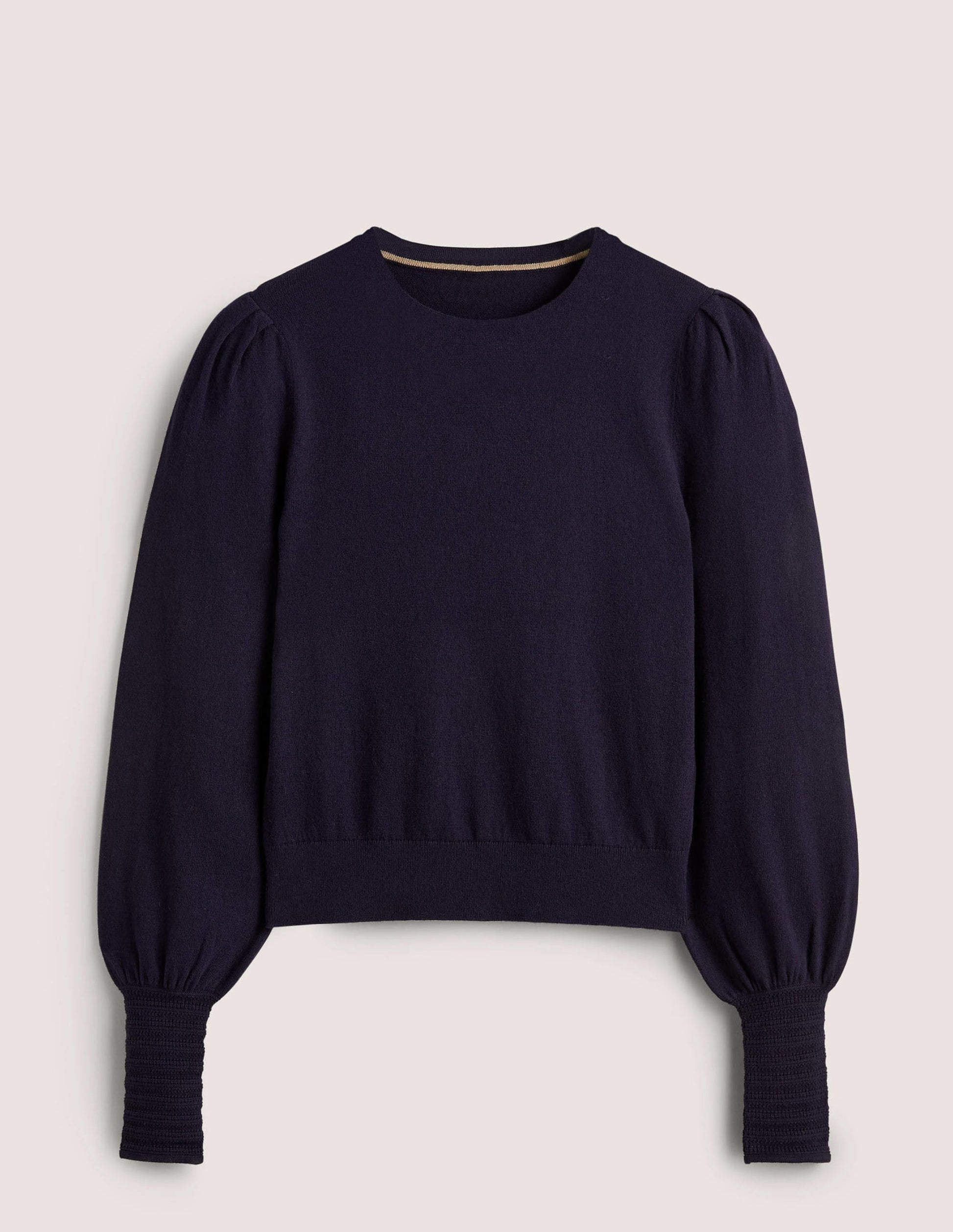Pointelle-Detailed Jumper-Navy-6
