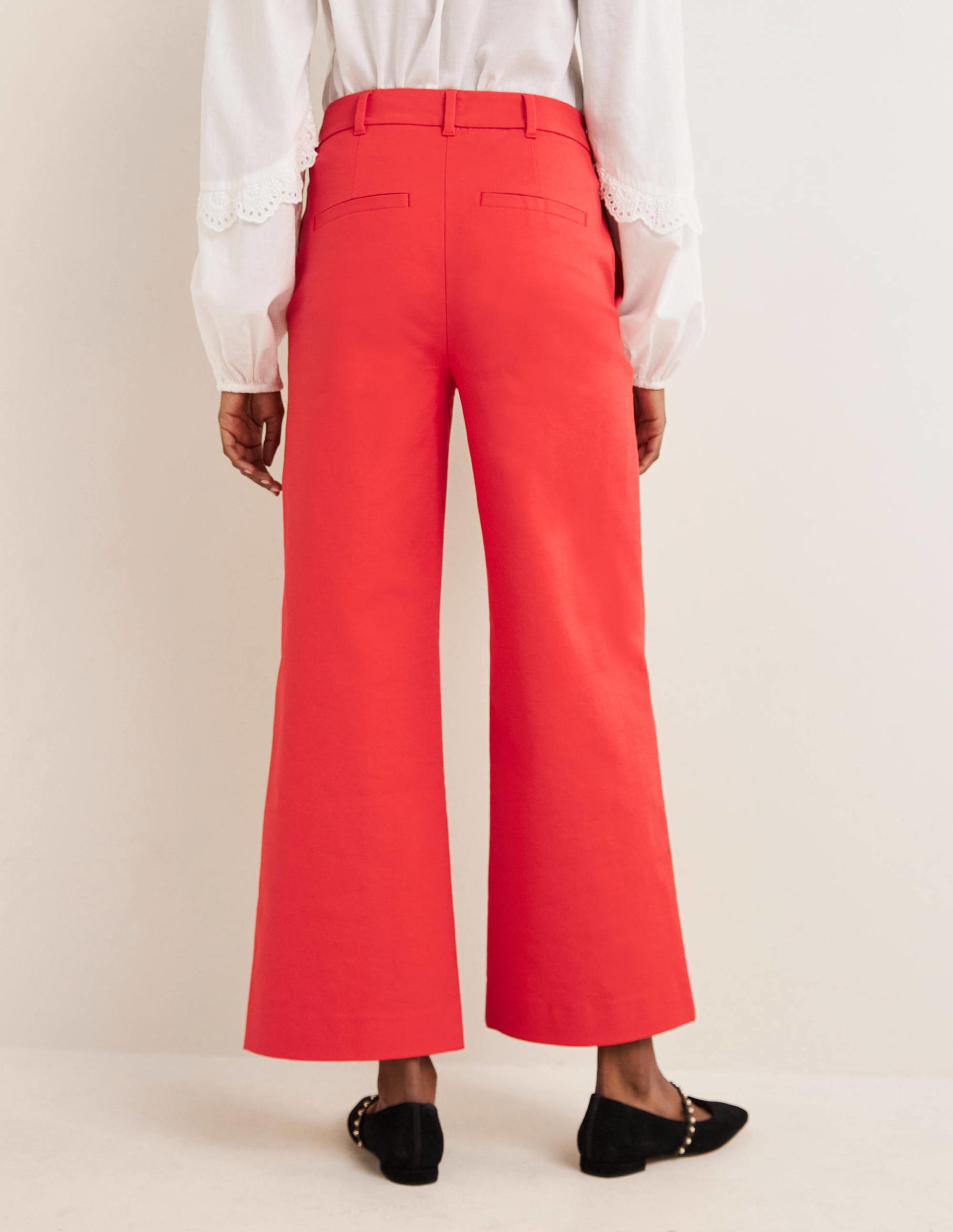High Waisted Richmond Trousers-Strawberry Tart Red - Image 3