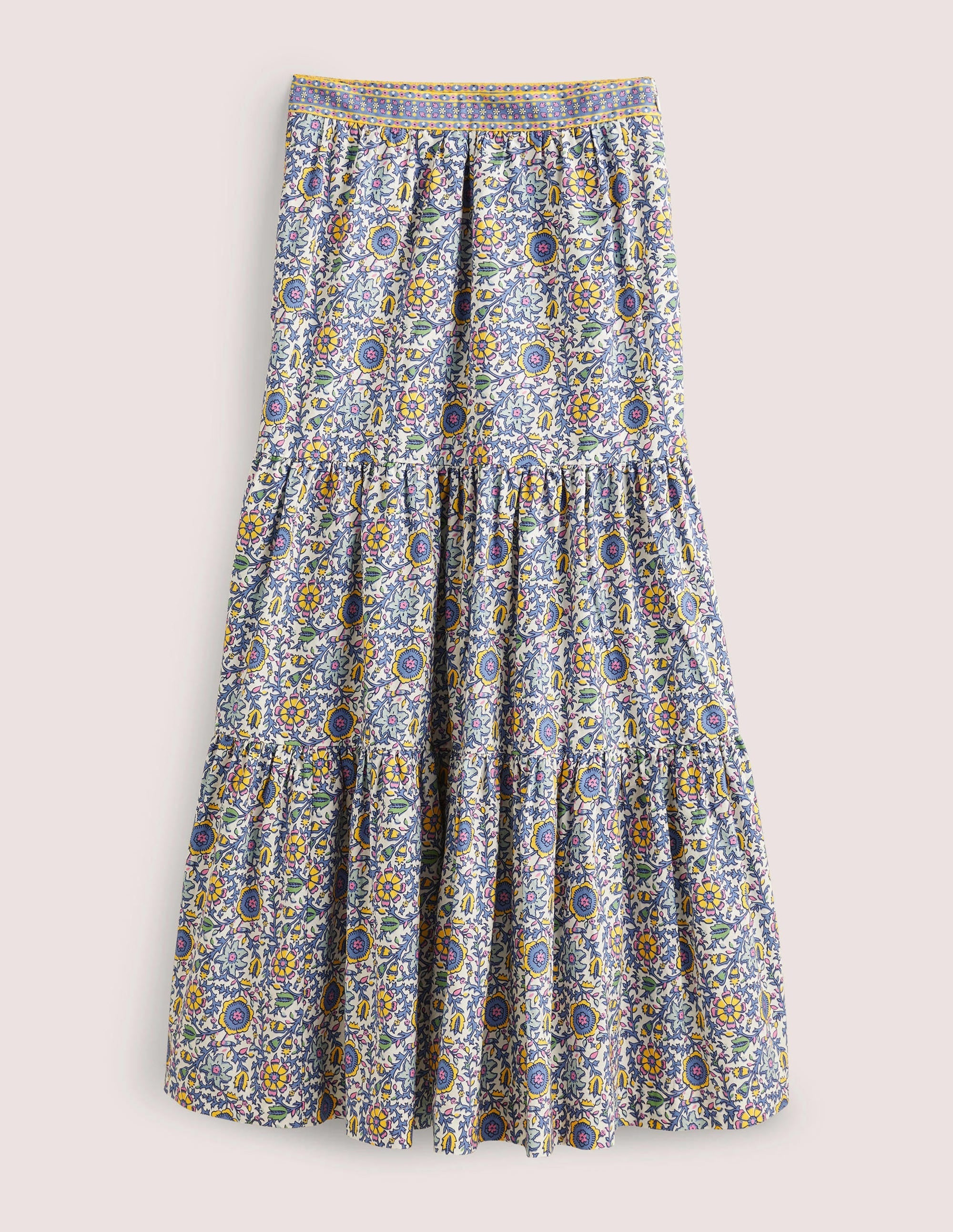 Lorna Tiered Maxi Skirt-Enchanting Twig, Ivory - Image 6