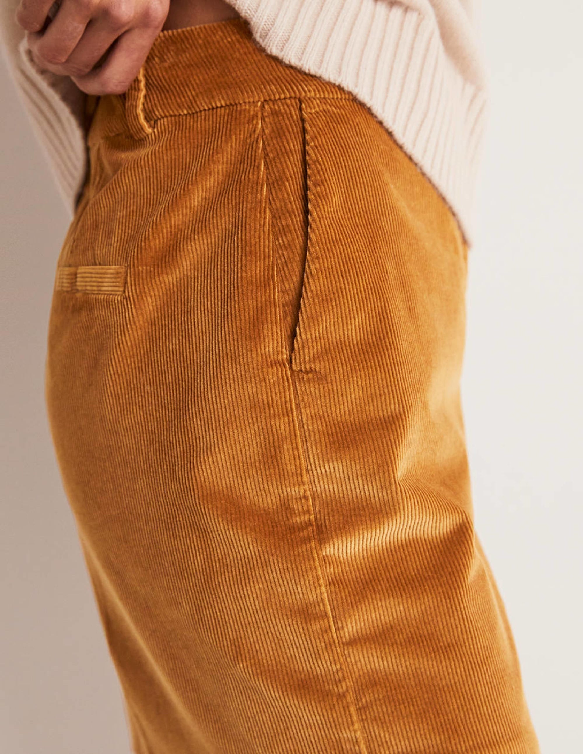 High Waist Shorts-Butterscotch Brown - Image 4