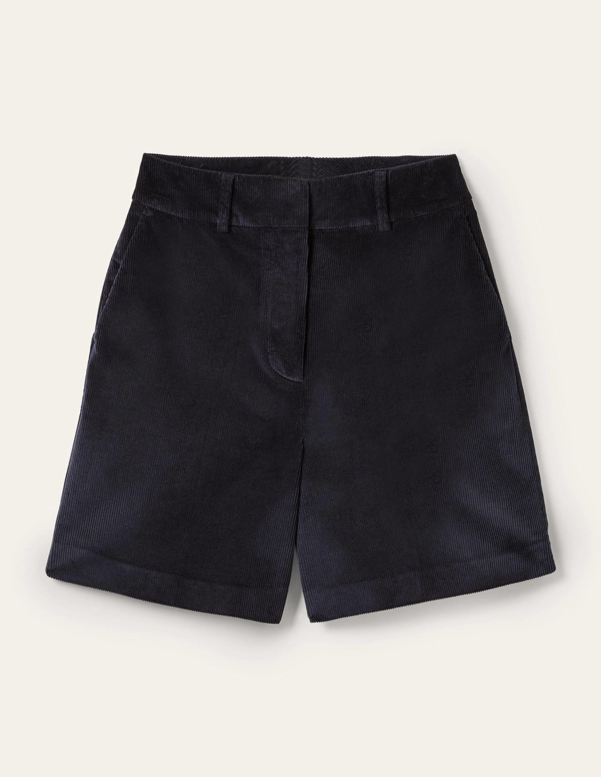 High Waist Shorts-Navy-11