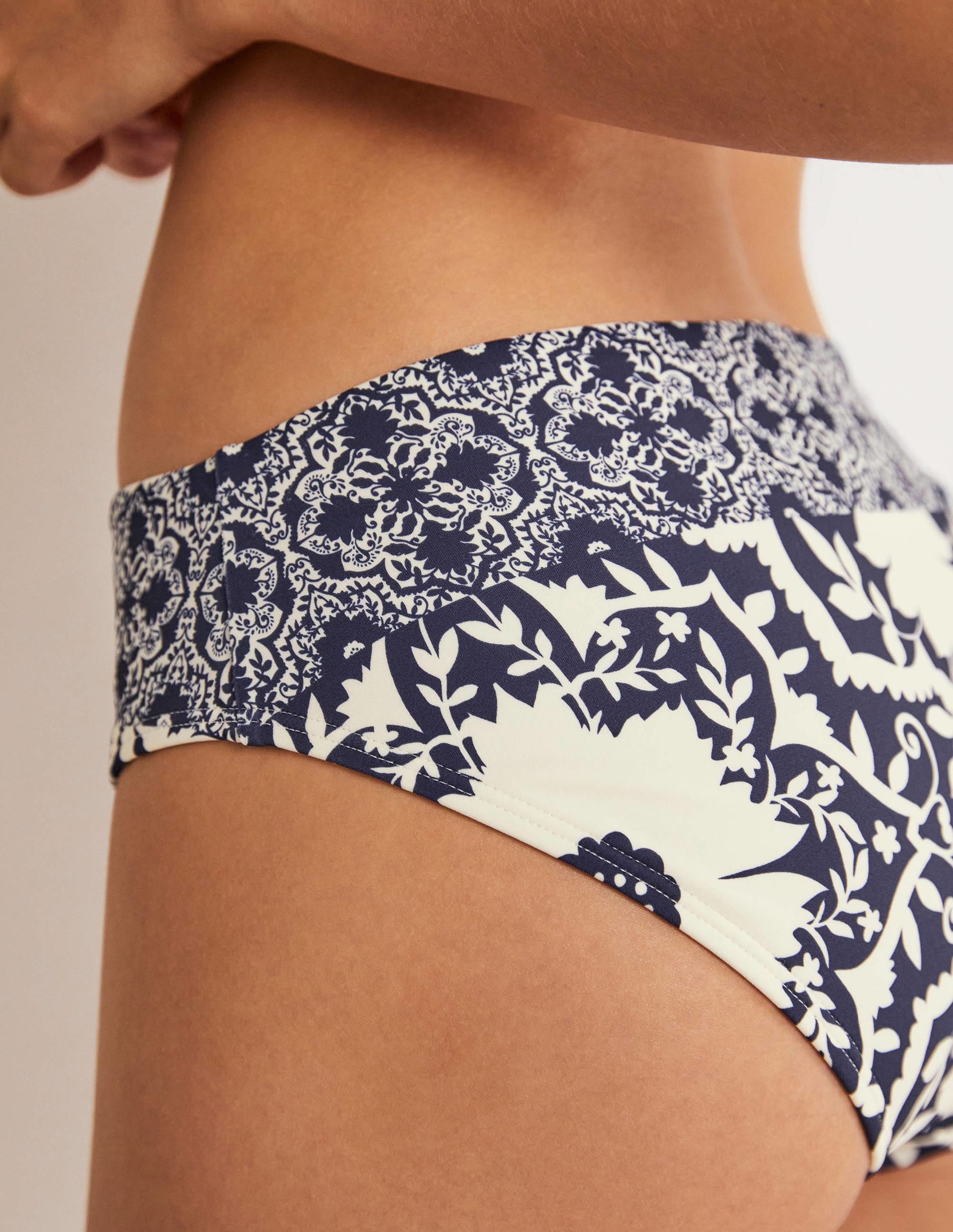 Porto Bikini Bottoms-French Navy, Bloomsbury Mono - Image 2