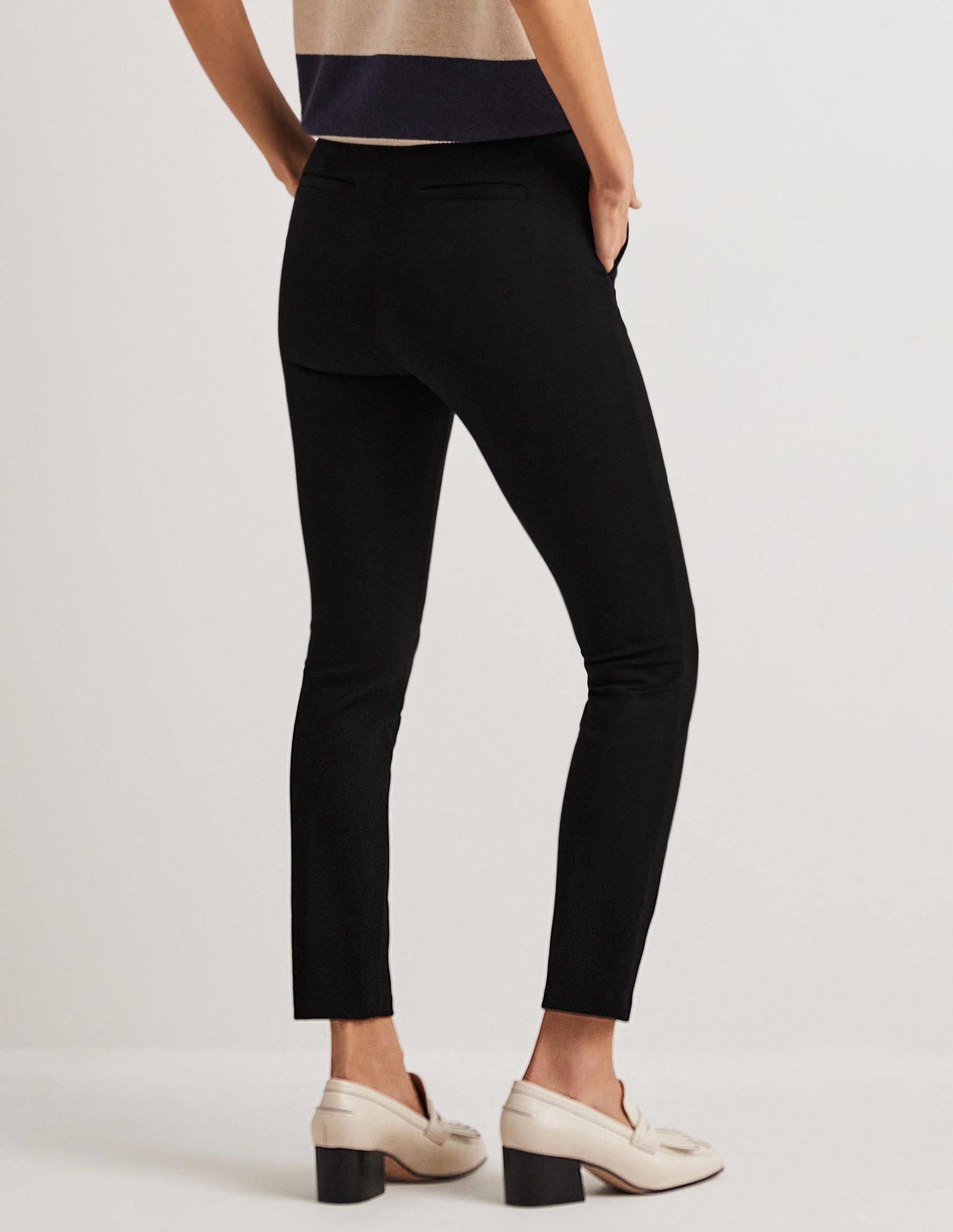 Hampshire 7/8 Ponte Trousers-Black-3