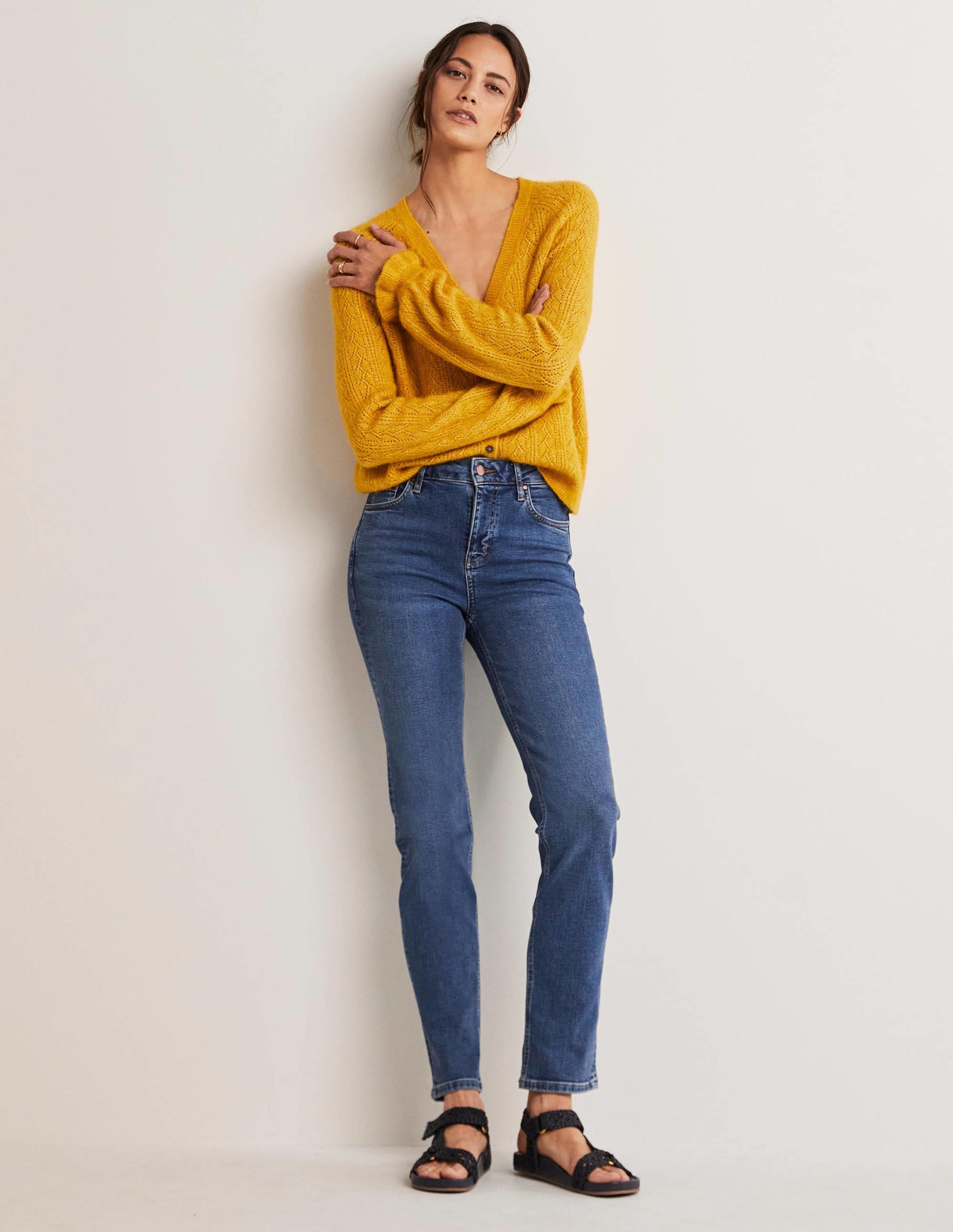 Slim Straight Jeans-Mid Vintage-5