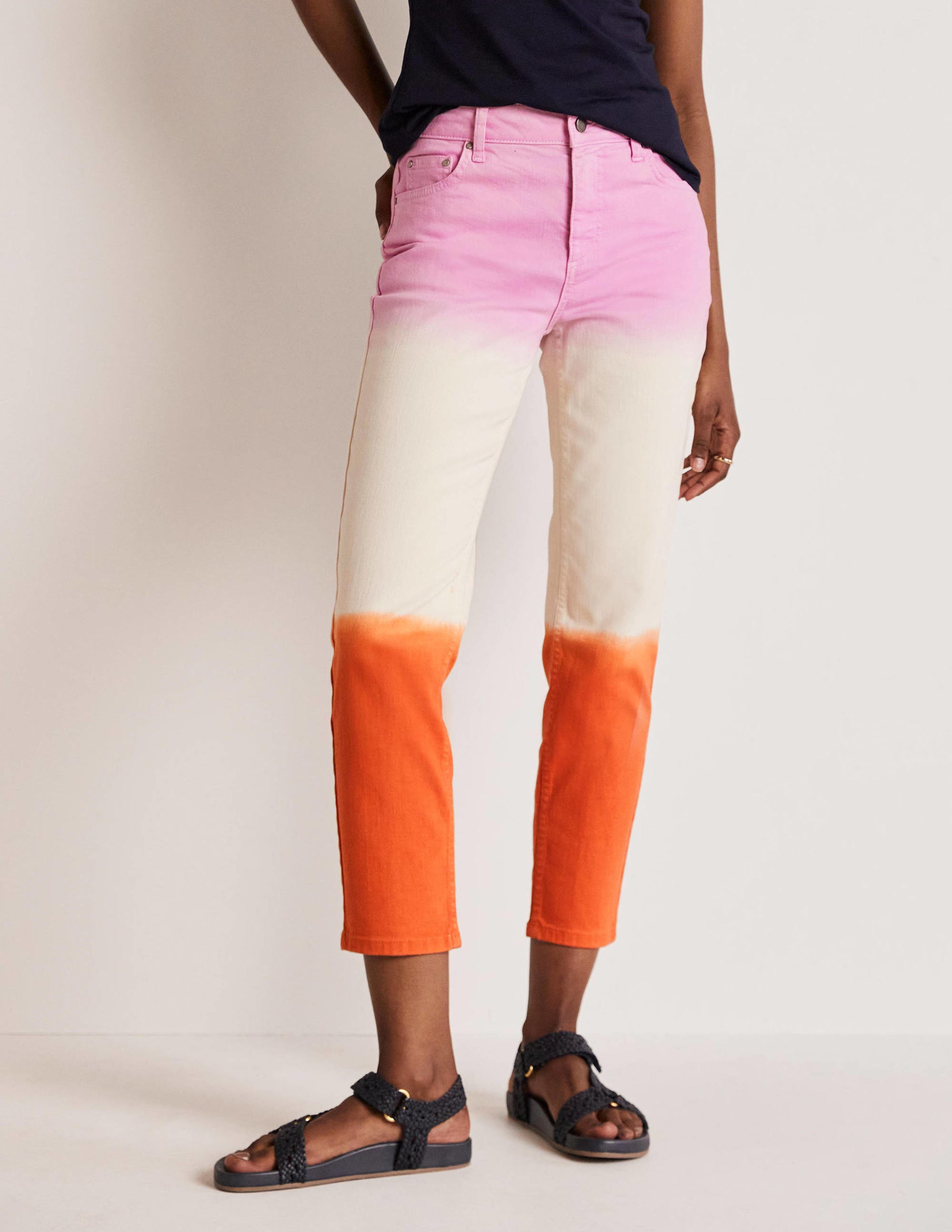 Slim Straight Ankle Skimmers-Bon Bon, Firecracker Ombre - Image 10