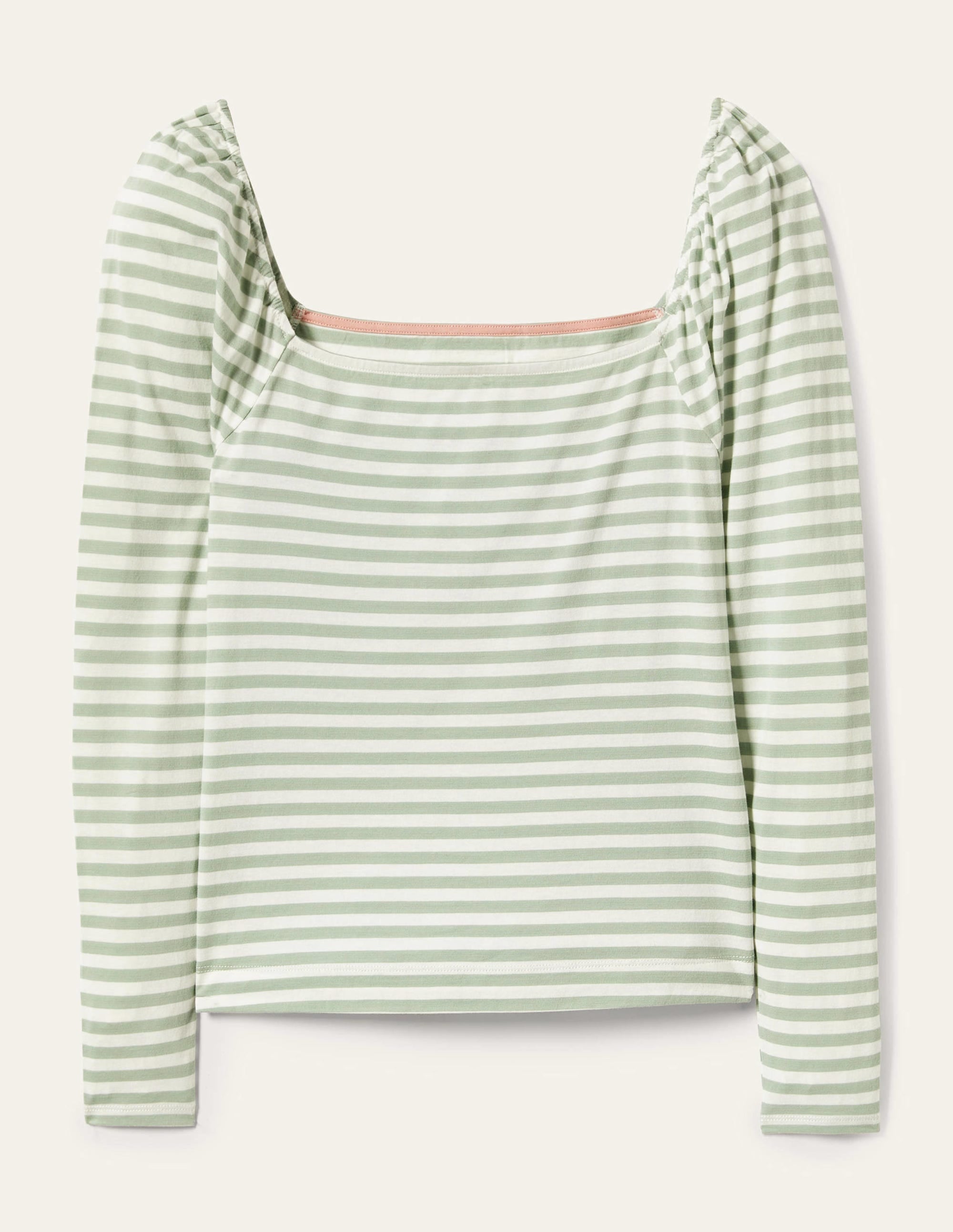 Square Neck Jersey Top-Jadeite Green - Image 6